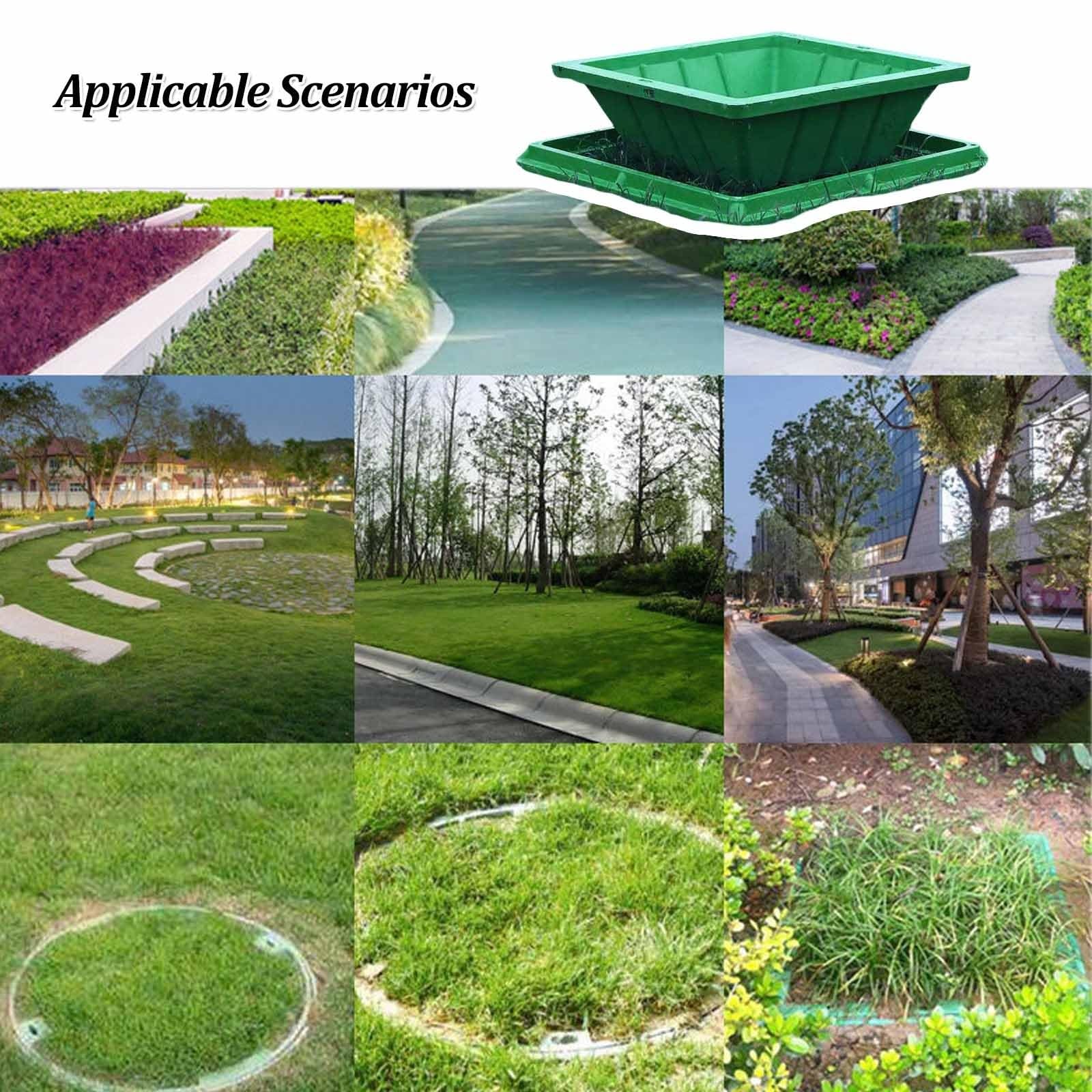 Coperchio e Telaio per pozzetto Rotondo da 60 cm, Coperchio di ispezione in Resina Rinforzata per Prato, Giardino e Parco - Coperchio di ispezione a Scomparsa per soluzioni di paesaggistica