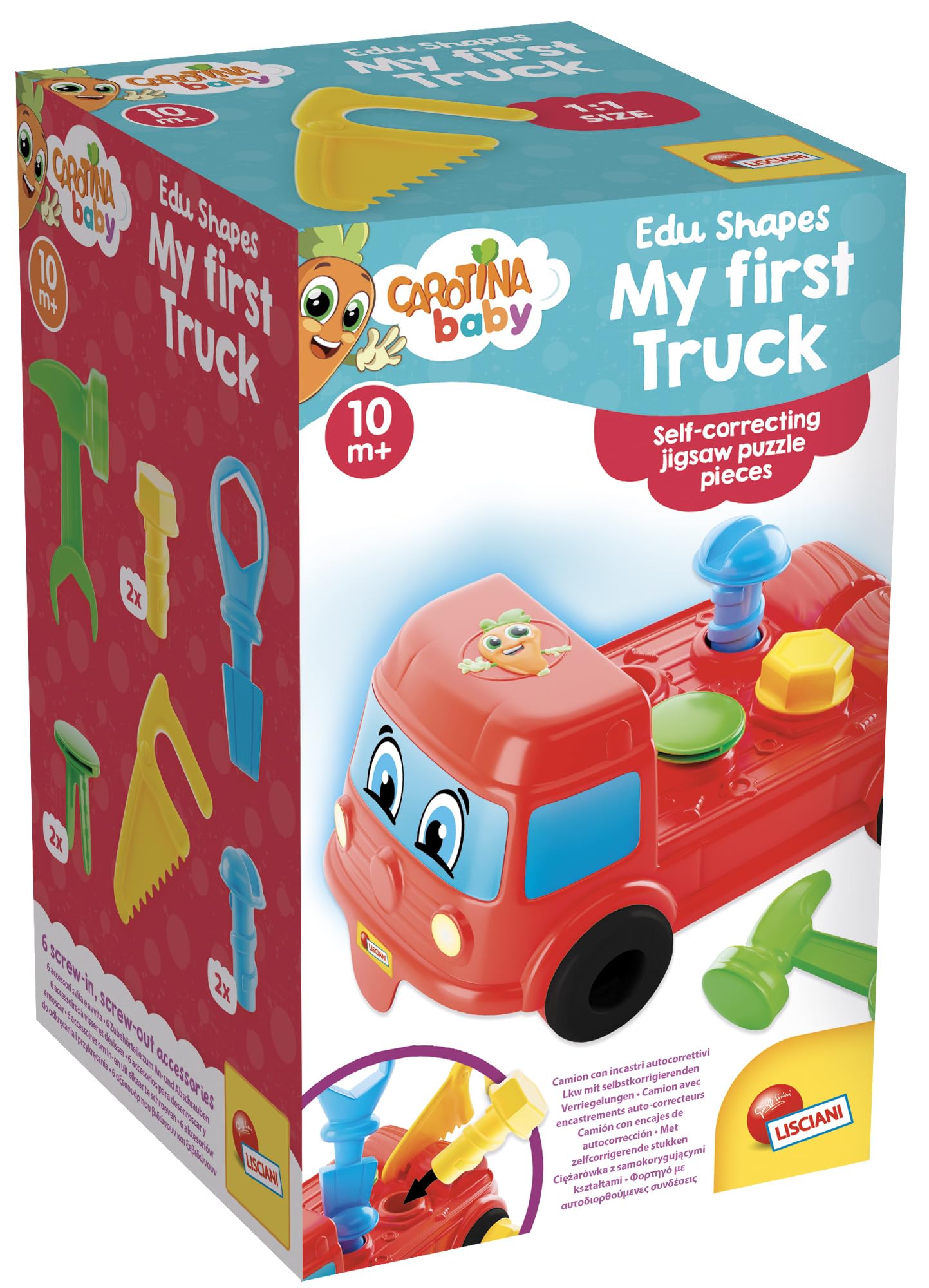 Lisciani Giochi - Carotina Baby Edu shapes – My first truck, 109968