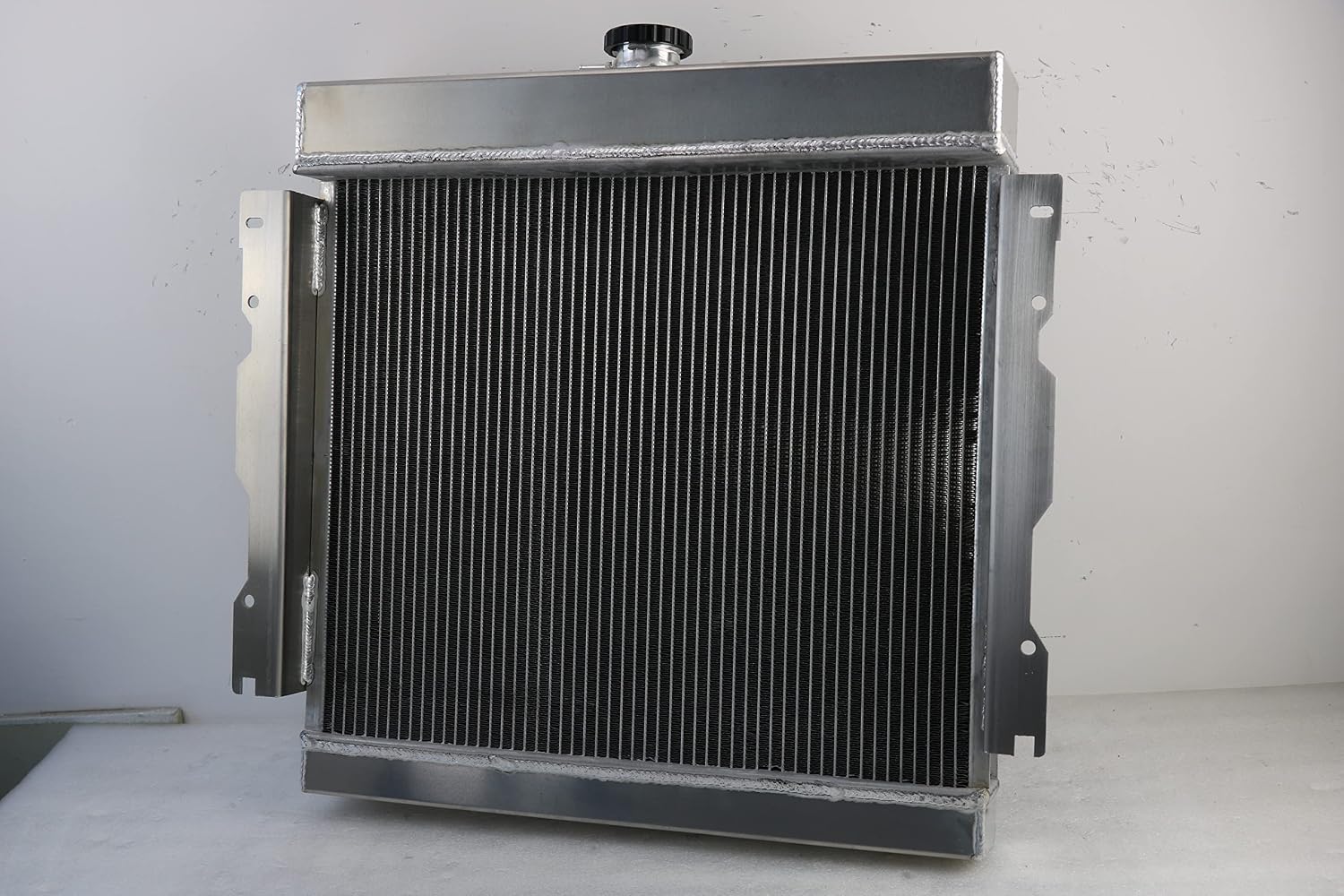 Aluminum Radiator for 1973-1979 Dodge W100 W150 W200 W300 D100 D150 D200 D300 Truck 5.2 5.9 V8, 3 Row Radiators Electric Fan Shroud Thermostat Kit Combo 1974 1975 1976 1977 1978