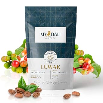 MYBALI COFFEE Kopi Luwak of Free Living Cats Coffee Gift Whole Beans 100g