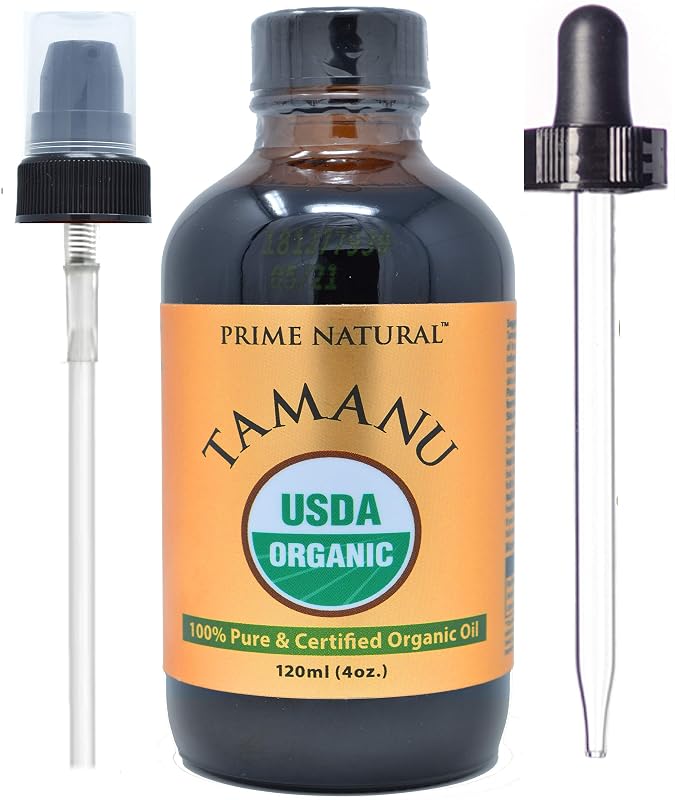 Óleo de Tamanu Orgânico PRIME NATURAL Prensado a Frio, 120 mL