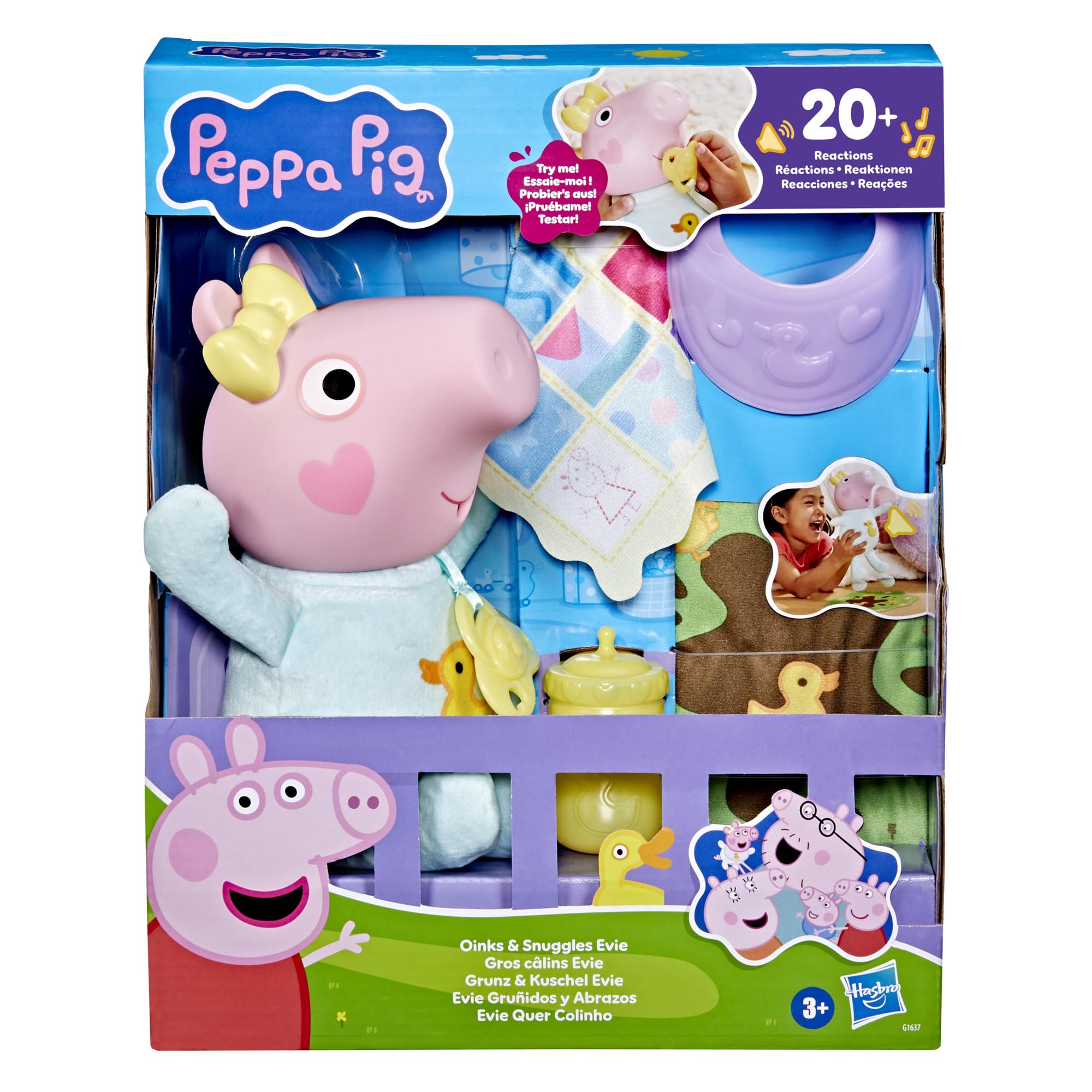 Peppa Pig, Evie Coccole e grugniti, Bambola interattiva, Colore, G16375L0
