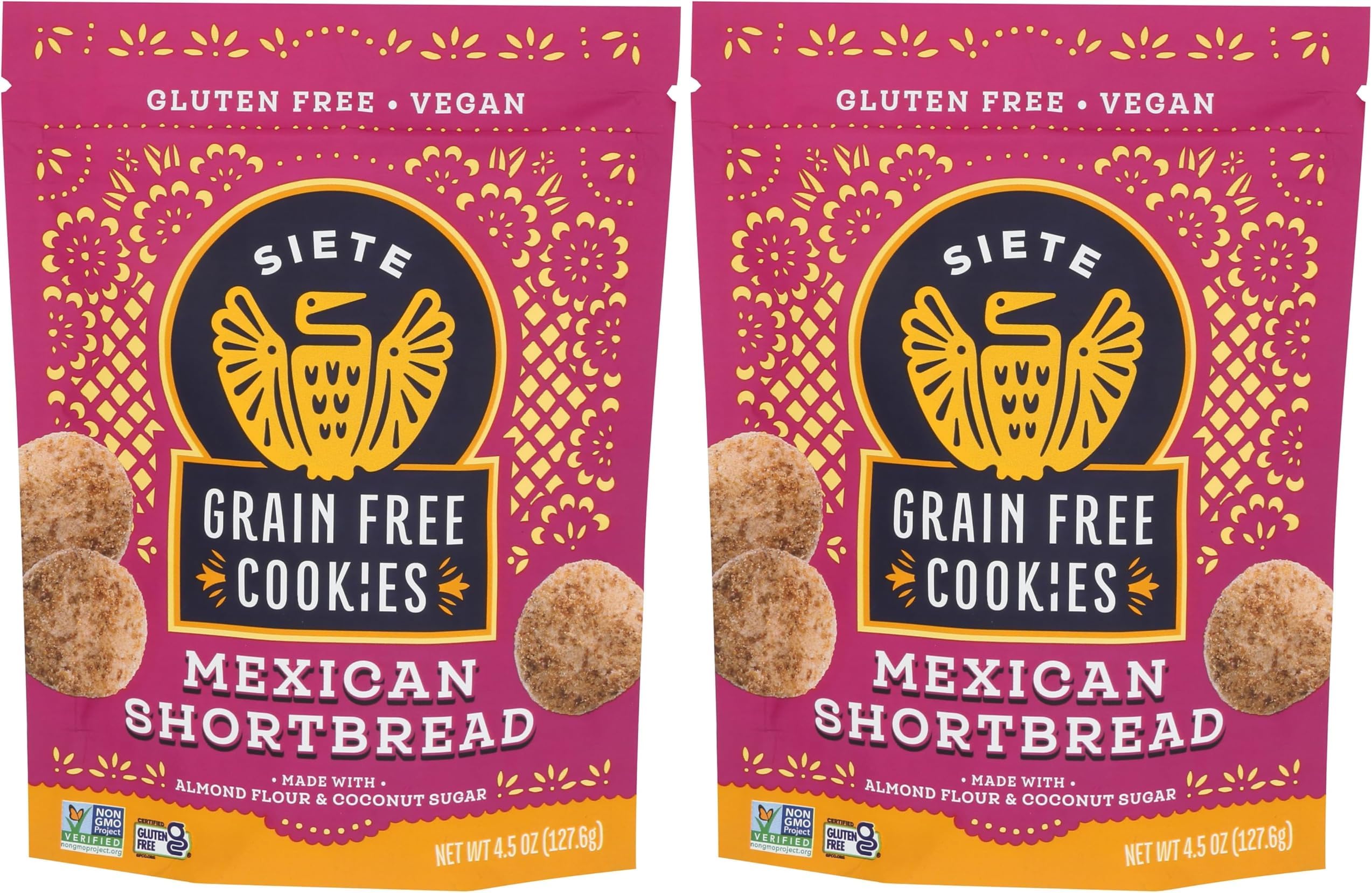 Siete Grain Free Mexican Shortbread Cookies (Pack of 2)