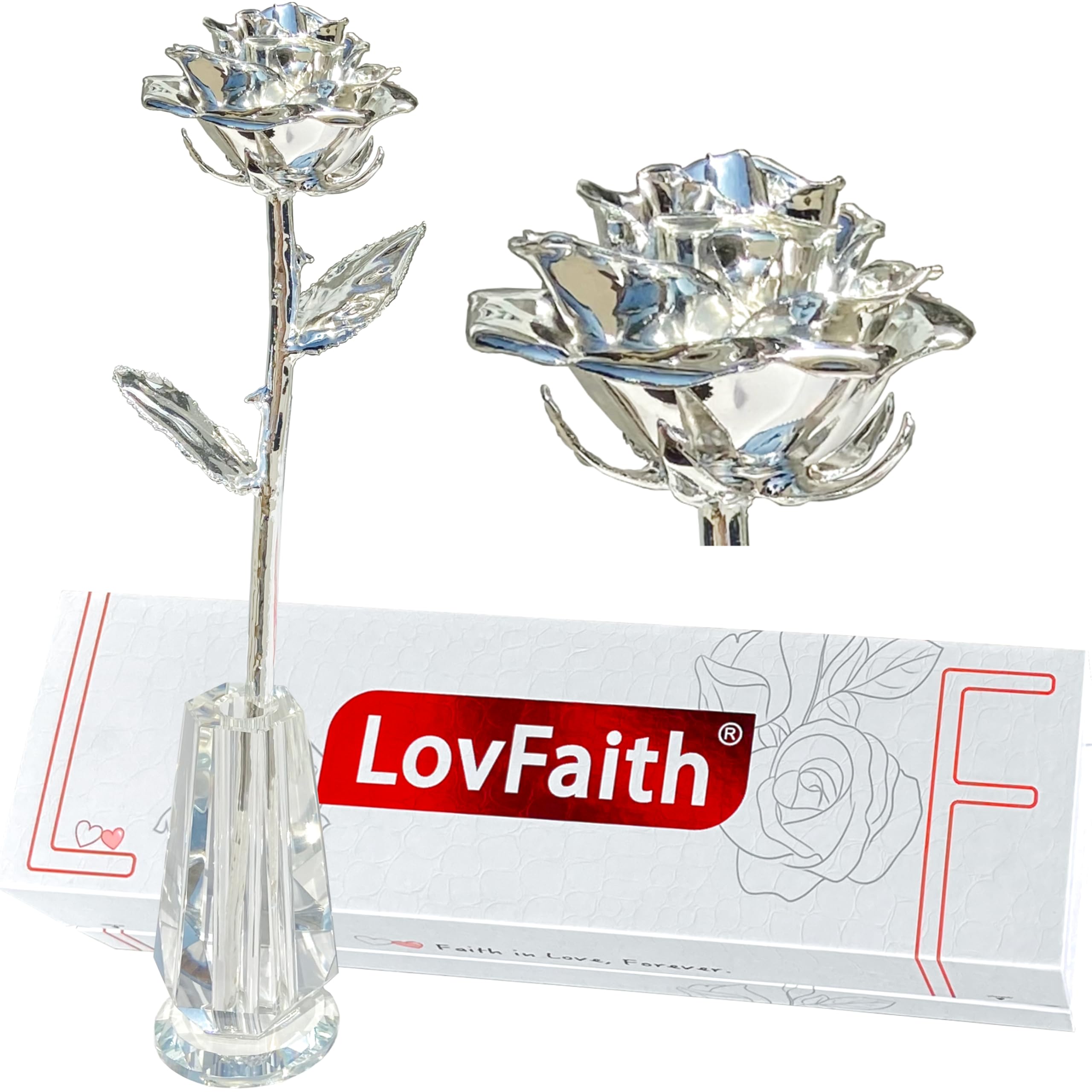 Amazon.com: LovFaith Valentine Gift Real Rose Dipped Thick