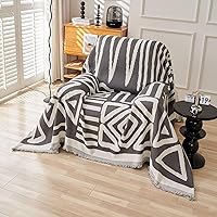 Vista 68 de VClife - Funda para sofá de 3-4 plazas, de felpilla, moderna, antideslizante, gruesa, multiusos, protectora, con borlas, patrón geométrico, 0 a Boho