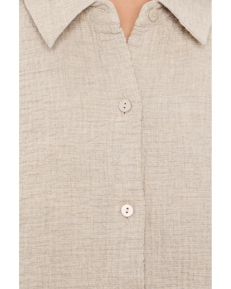 Eileen Fisher Petite Organic Cotton Doubleweave Classic Collar Shirt - #5 of 5