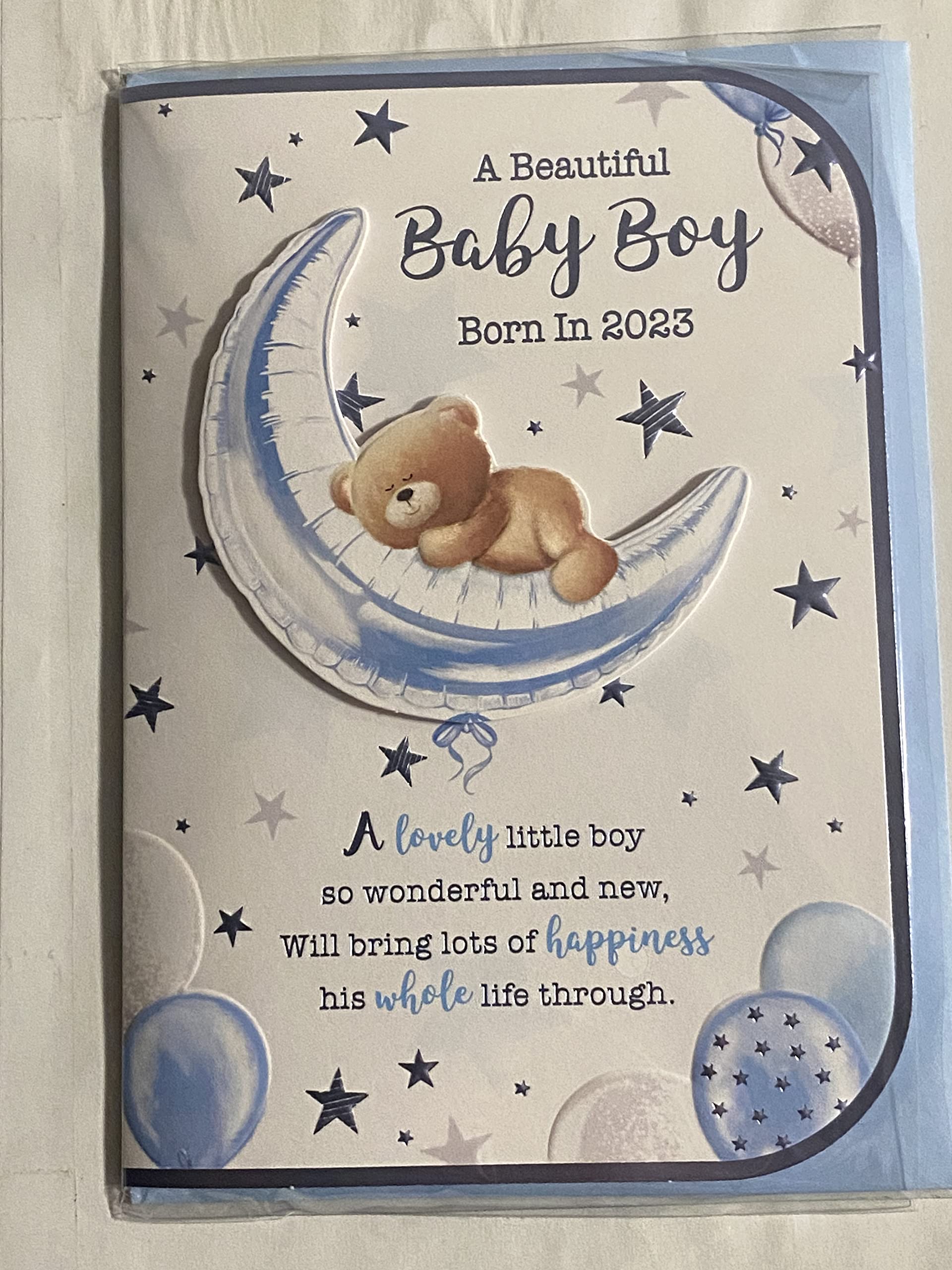 Buy A Beautiful Baby Boy Born In 2023 Card New Baby Your Son Born Birth