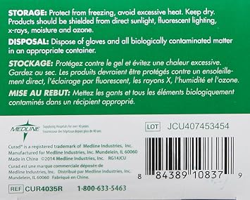 CURAD Powder-Free Vinyl Exam Gloves-50 ct
