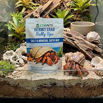 CTWPets Salty Spa Hermit Crab Salt Water Mix with Calcium & Trace Minerals