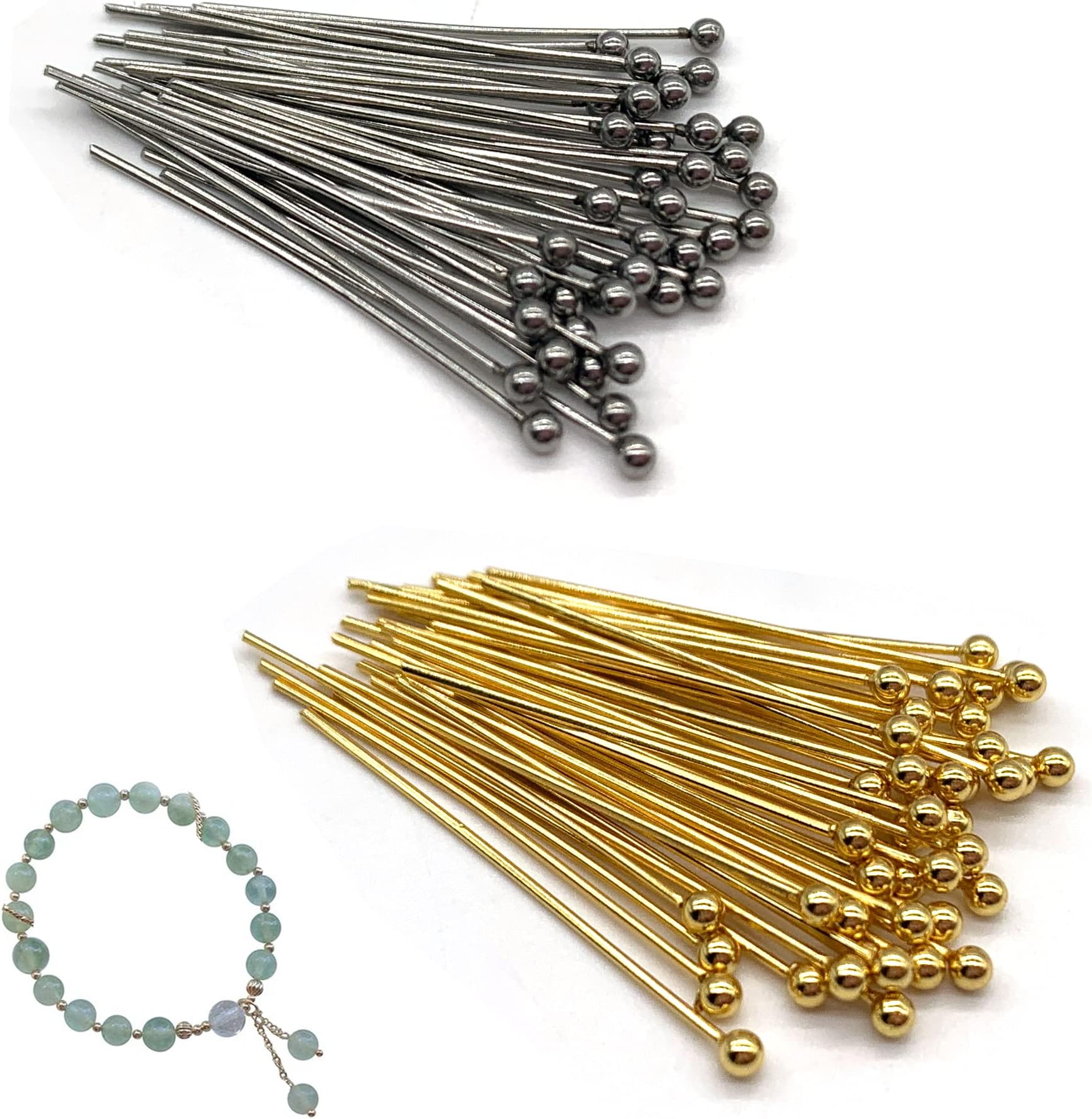 Beebeecraft 100 Pièces Pique à Glace Bélières En Laiton Plaqué Or 14K