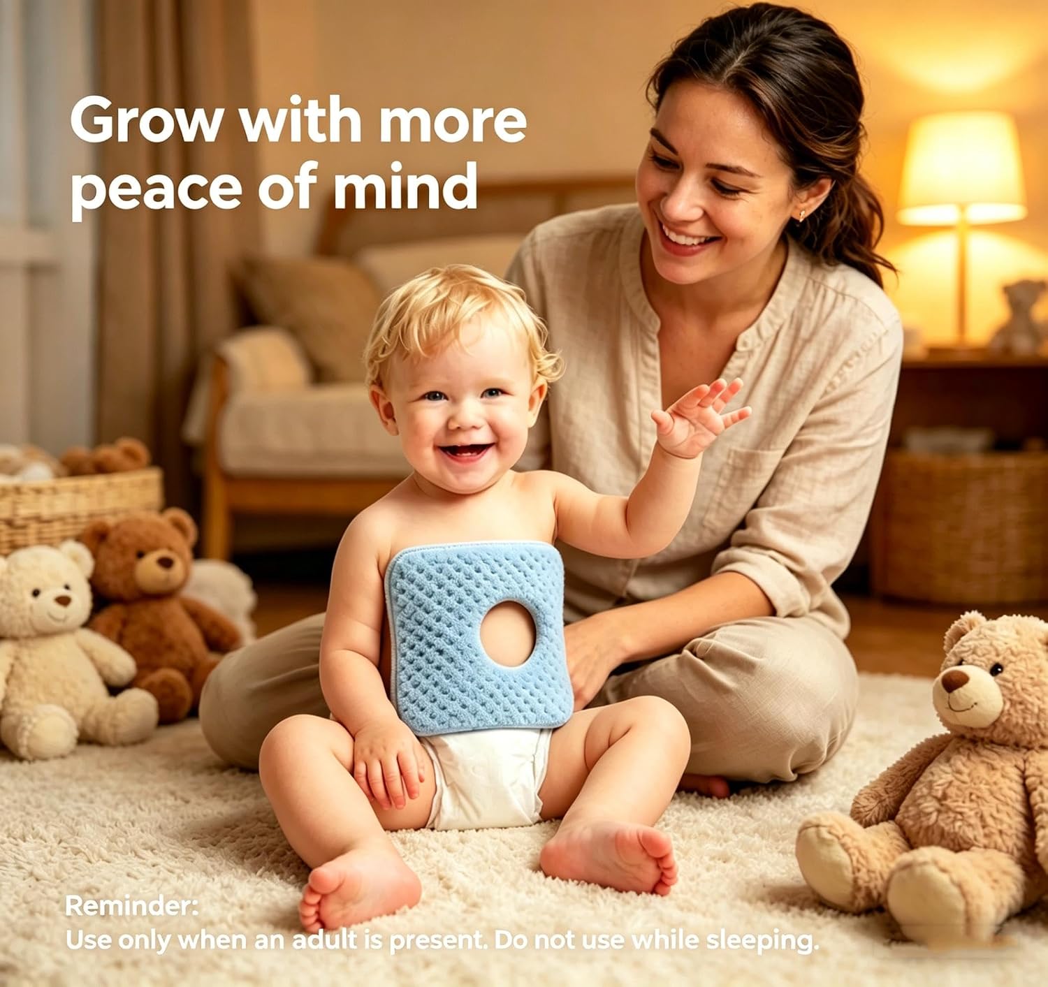G-Tube Pad for Feeding Tube, Gastrostomy Protector for Babies, Hollow Out Design to Prevent Pressure & Friction, Soft Breathable Care Pad for Daily Site Protection, Washable