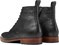 Vista 4 de Dockorio Botas chukka casuales para hombre, botas de vestir de cuero para hombre