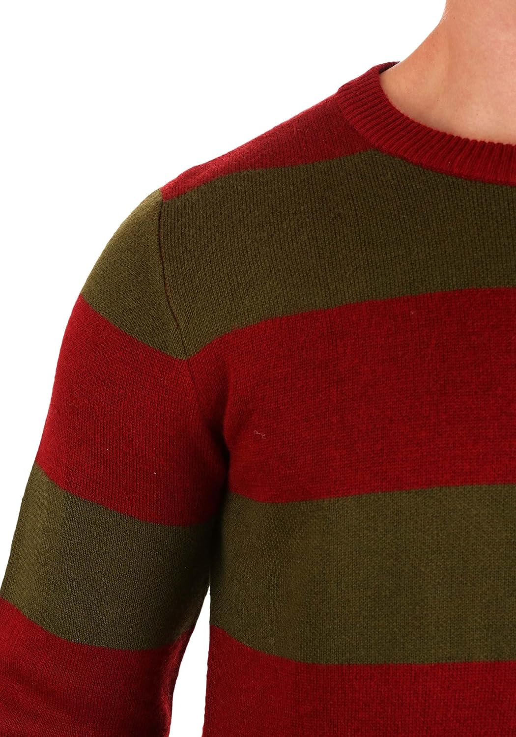 Nightmare on Elm Street Freddy Krueger Striped Sweater, Halloween Horror Movie Character Ugly Sweater