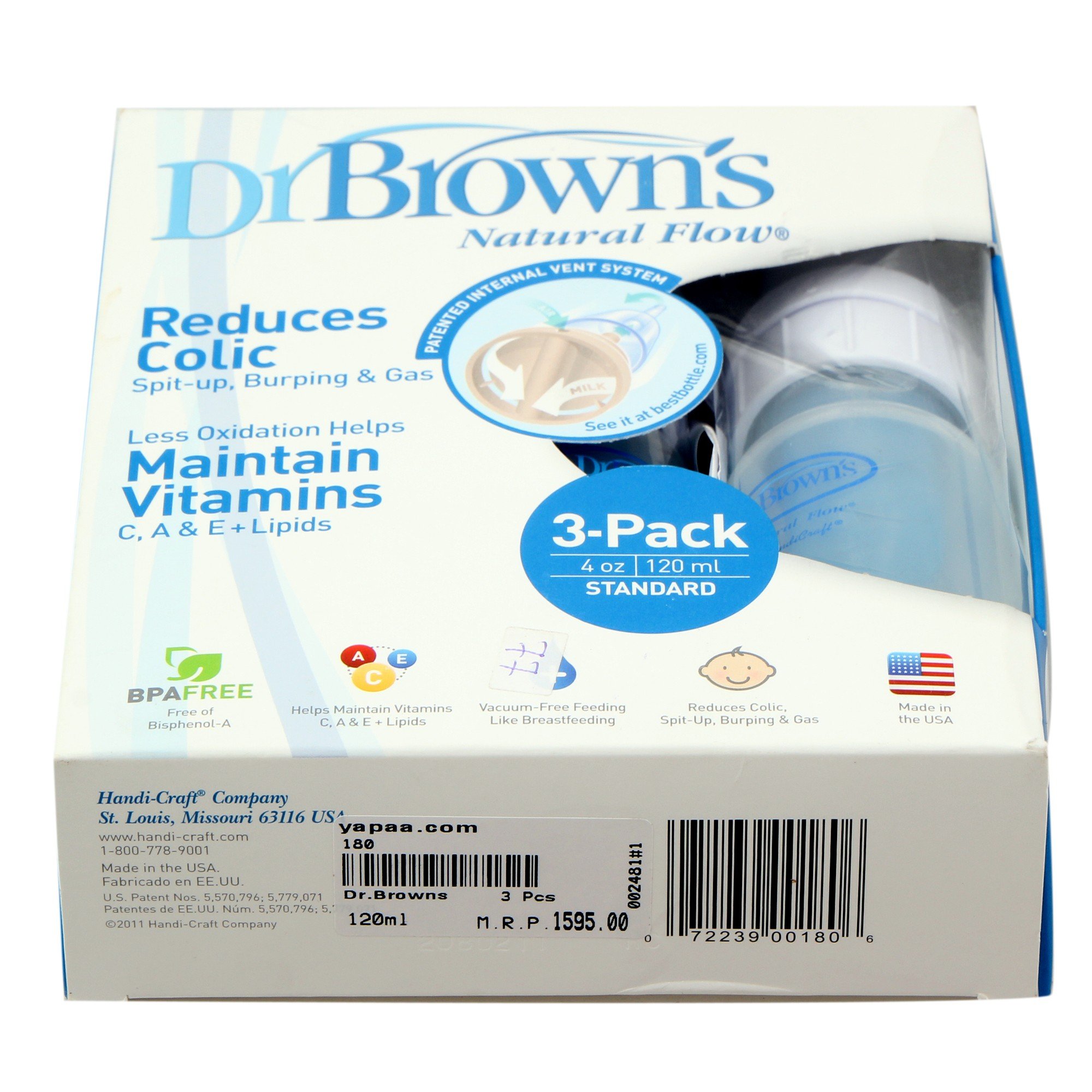 Dr. Brown Biberón flujo natural normal o ancho