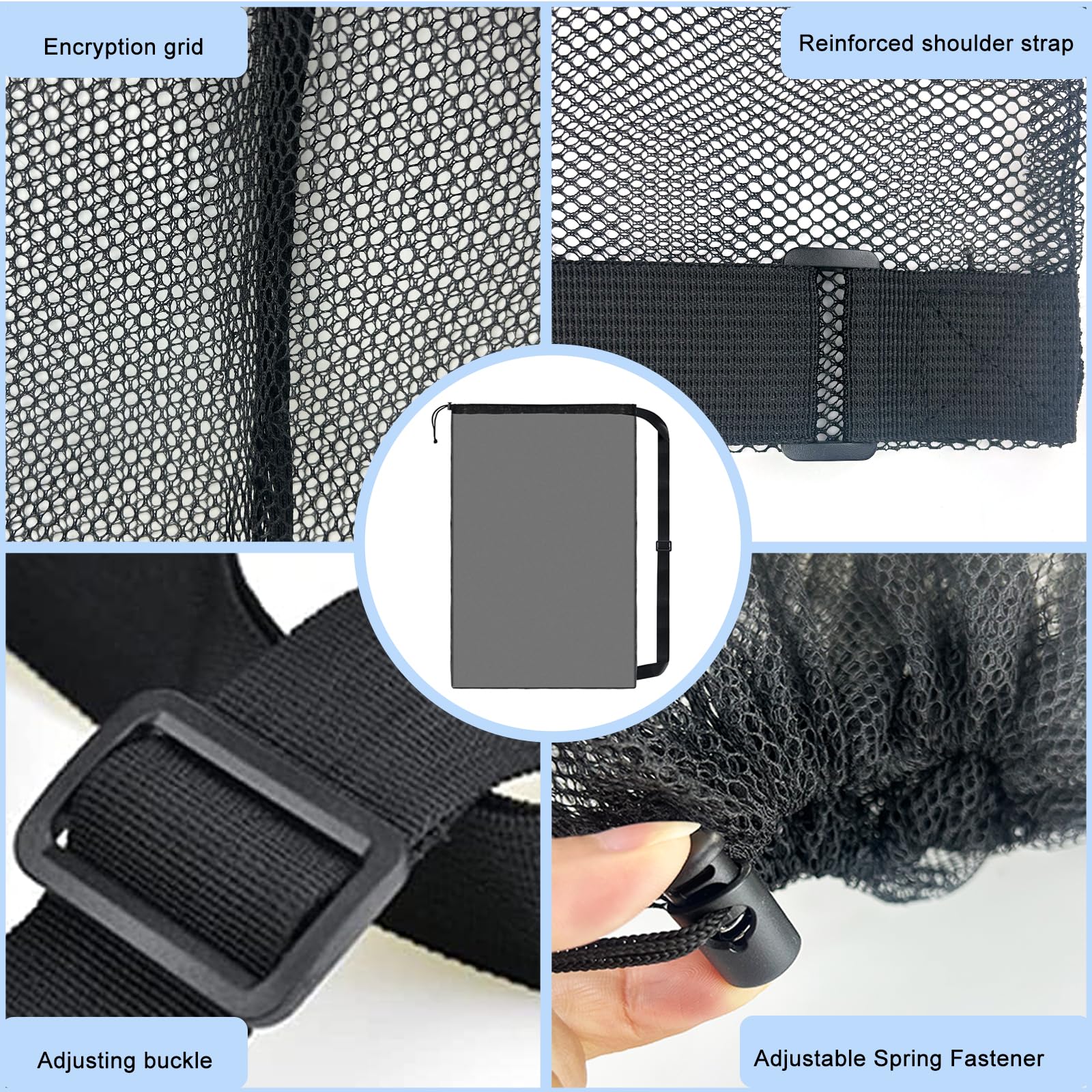 Borsa A Rete Per Palloni Diompirux - Grande, Impermeabile, Con Coulisse - Per Calcio, Basket, Pallavolo - Foto 11