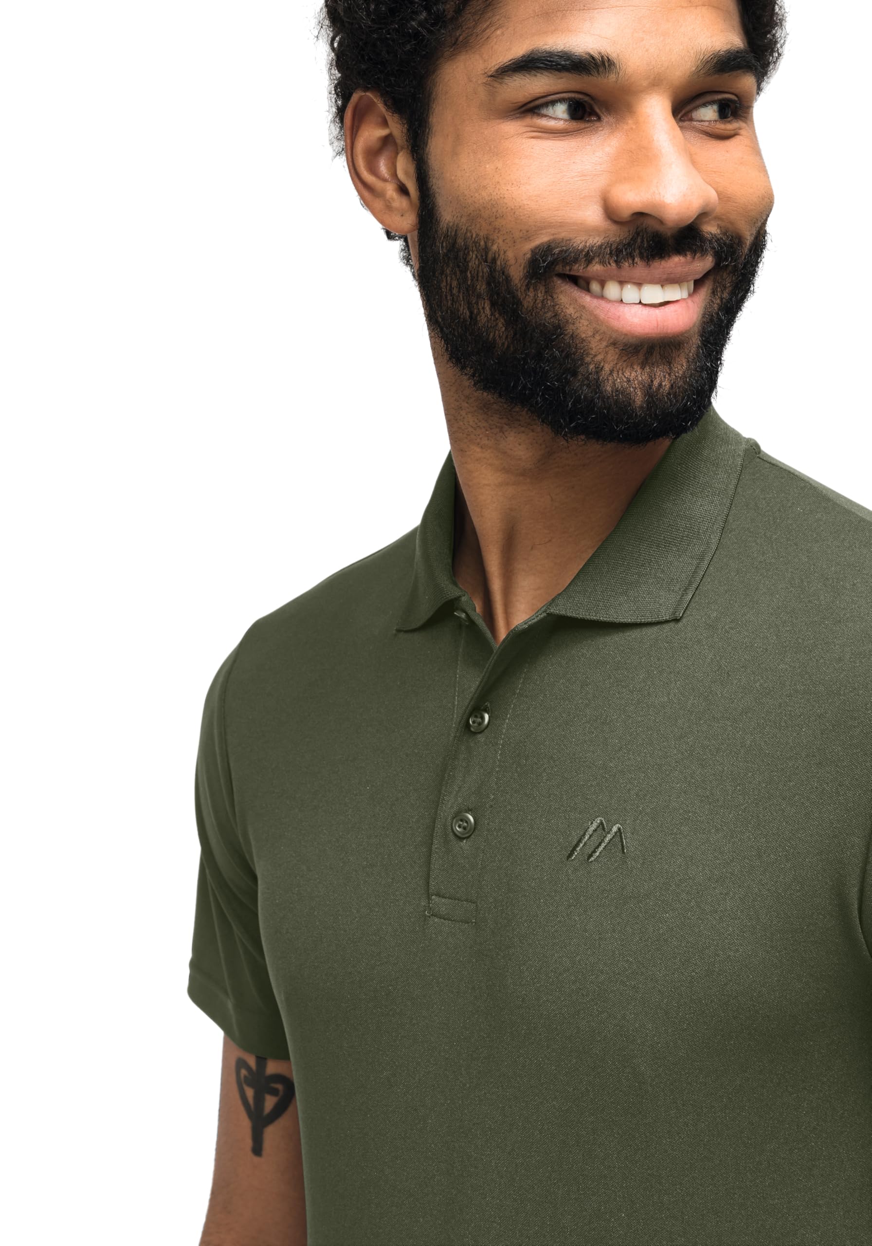Maier Sports Ulrich Polo Tecnica Uomo | Polo Con Collo a Coste, Materiale Traspirante, Tecnologia Dryprotec, Per Sport e Tempo Libero, Perfetta Per l'Estate
