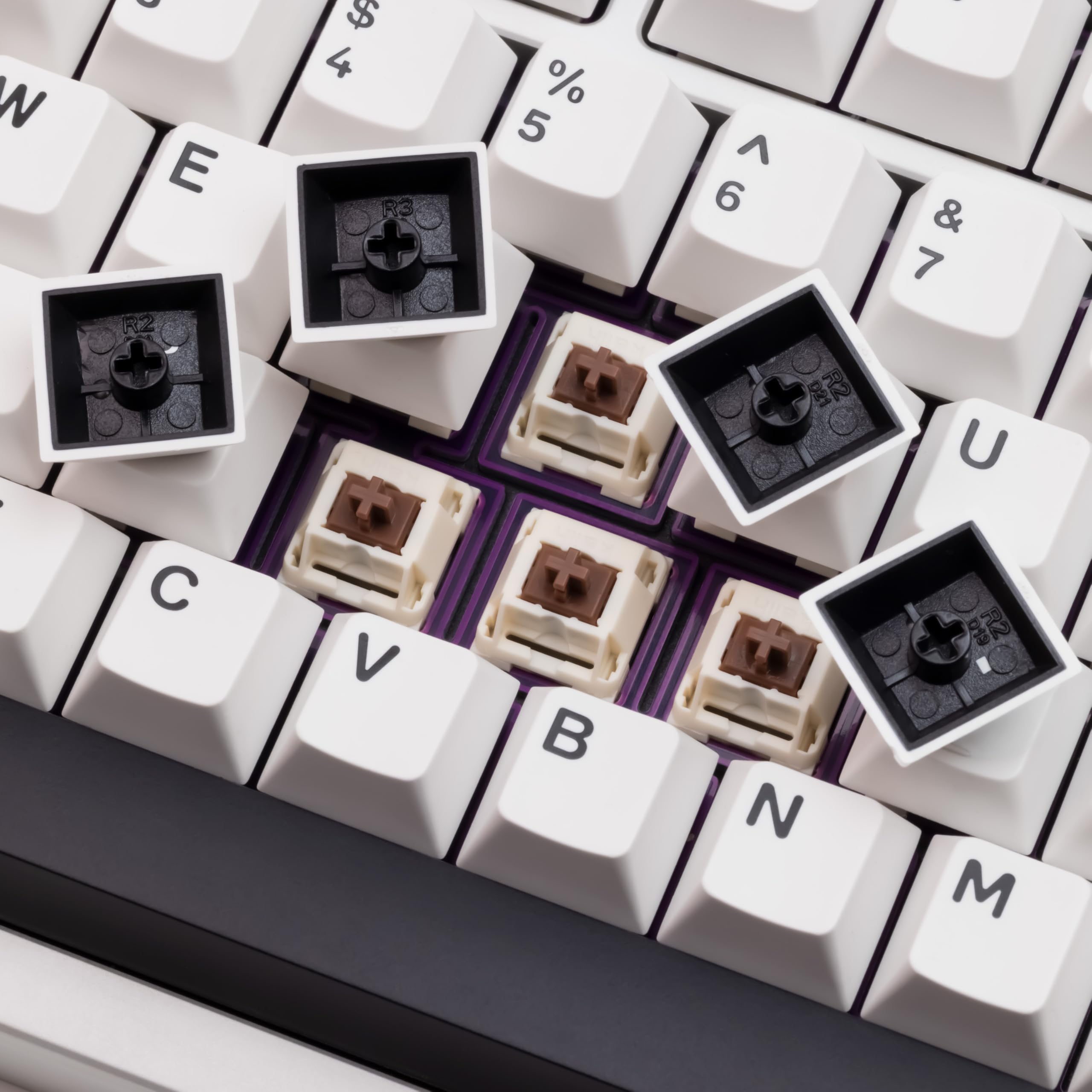 Amazon | WOBKEY Crush80 メカニカルキーボード 3WAY接続 無線
