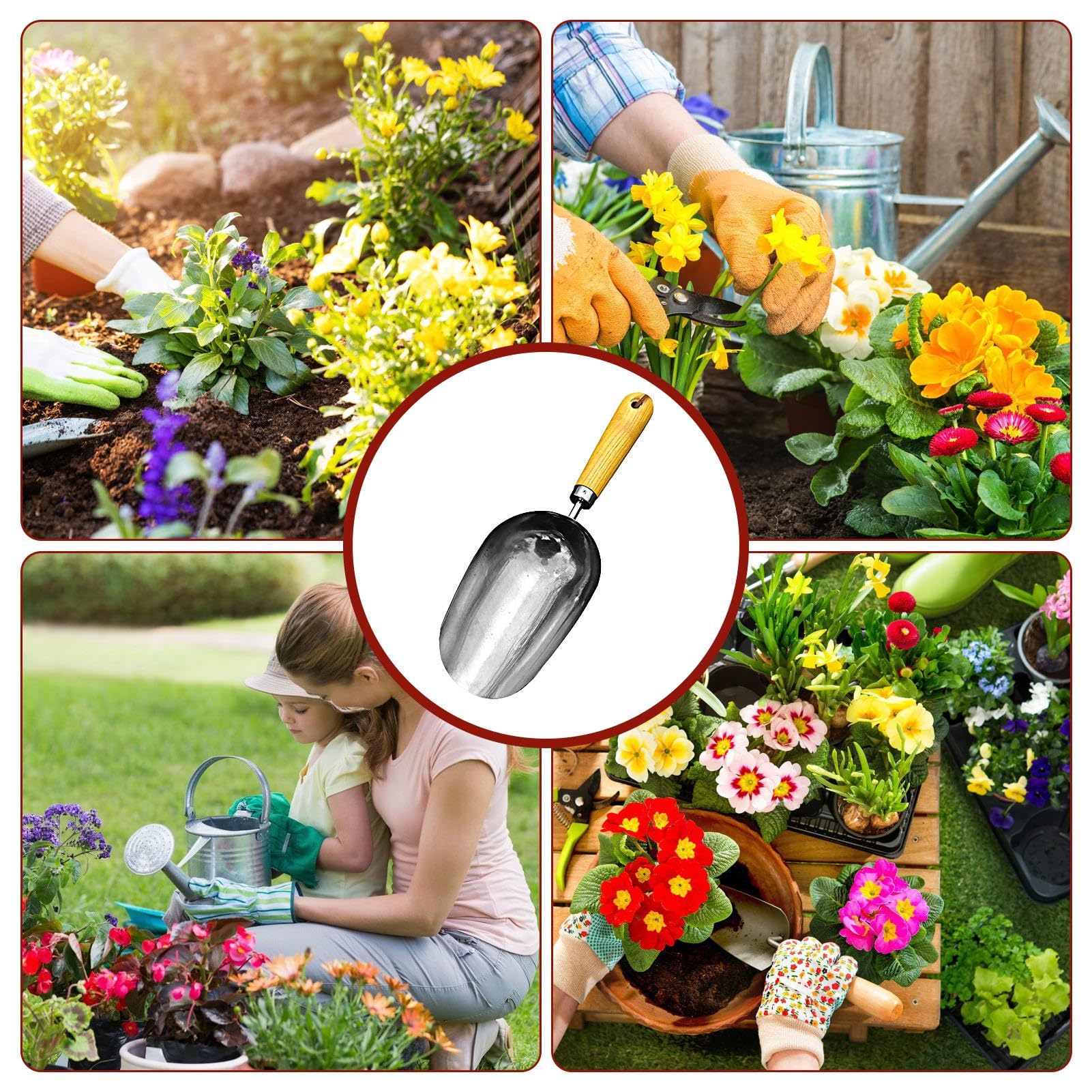 Cuillere Glace Lishi Cuillère Multifonctionnelle En Acier Inoxydable Pour La Glace Les Grains De Caf Et Les Fruits Secs 24oz Pelle Alimentaire