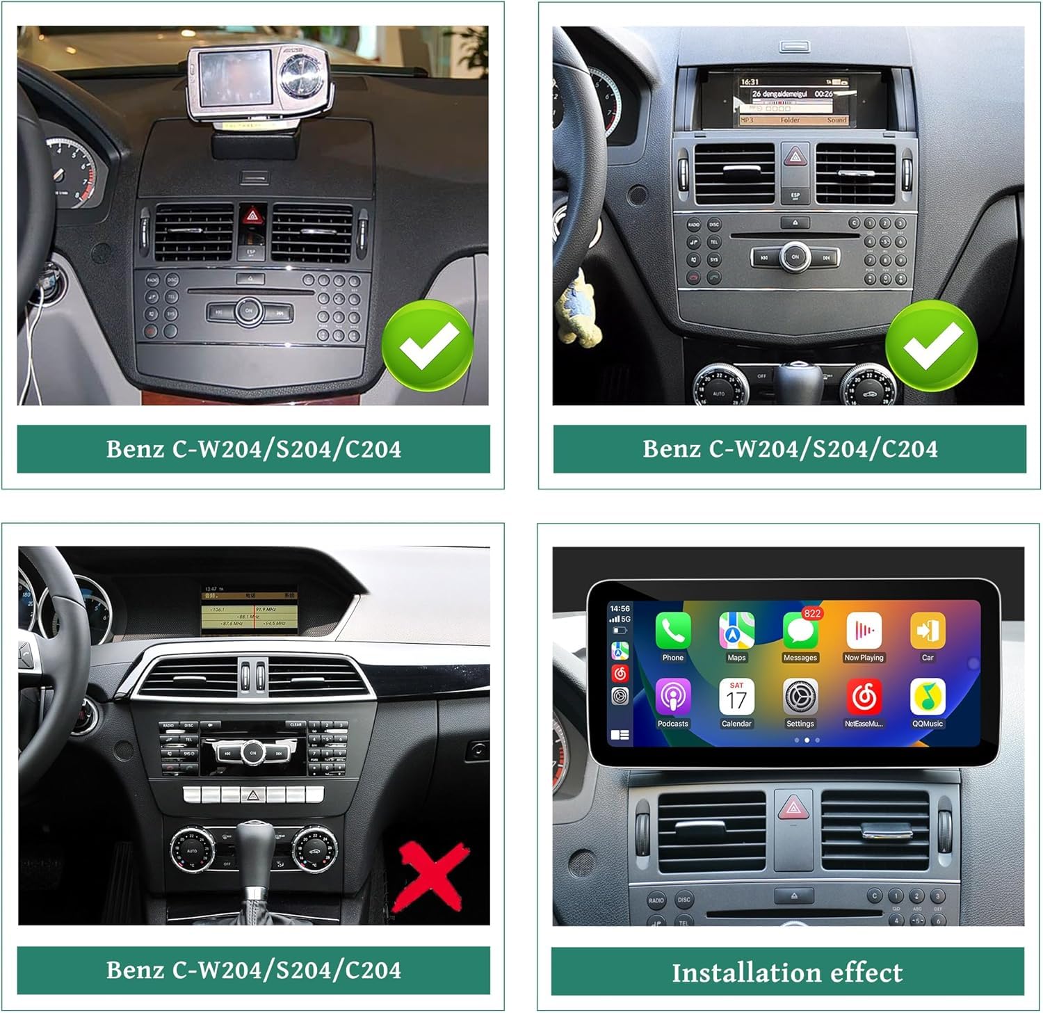 12.3Car Multimedia Wireless Carplay Screen For For Mercedes Benz Cls 2010 2014 Ntg 4 5 4 7 System 12.3Car Multimedia Wireless Carplay Screen For For Mercedes Benz Cls 2010 2014 Ntg 4 5 4 7 System