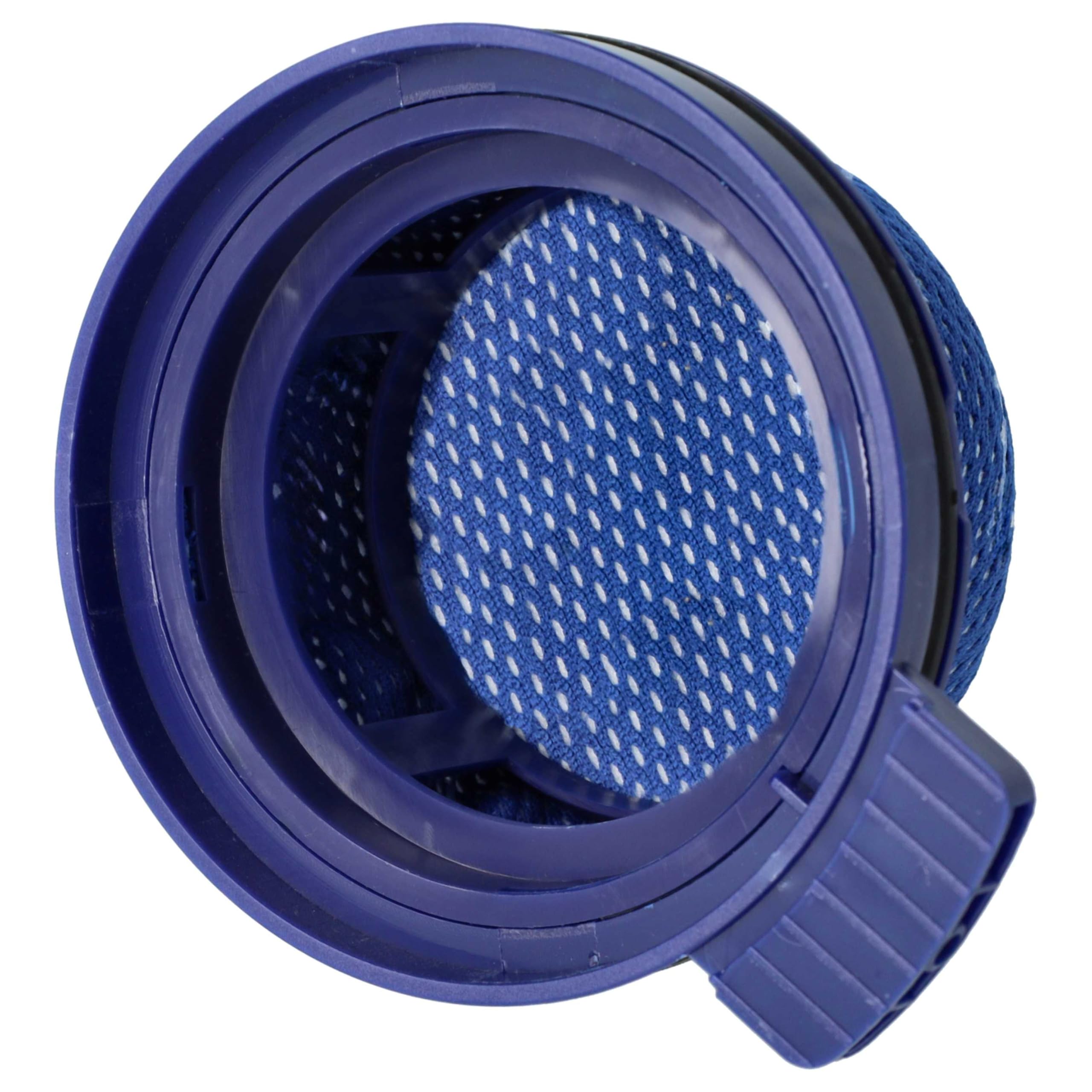 vhbw 5x Filtro compatible con Samsung VS20B95843W/SH, VS20B95843W/GE, VS20B95823W/WA, VS20B95823W/SA aspiradora - Filtro de aire de salida, azul