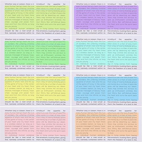 Miniatura 2 de Tiras de lectura guiada, superposición de colores, reglas de seguimiento de lectura que ayudan a reducir el estrés visual (paquete de 8)