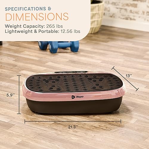 Miniatura 31 de Lifepro Vibration Plate Exercise Machine with Magnetic Acupoints - Full Body Vibration Platform for Beginners and Recovery - Ideal Lymphatic Negro