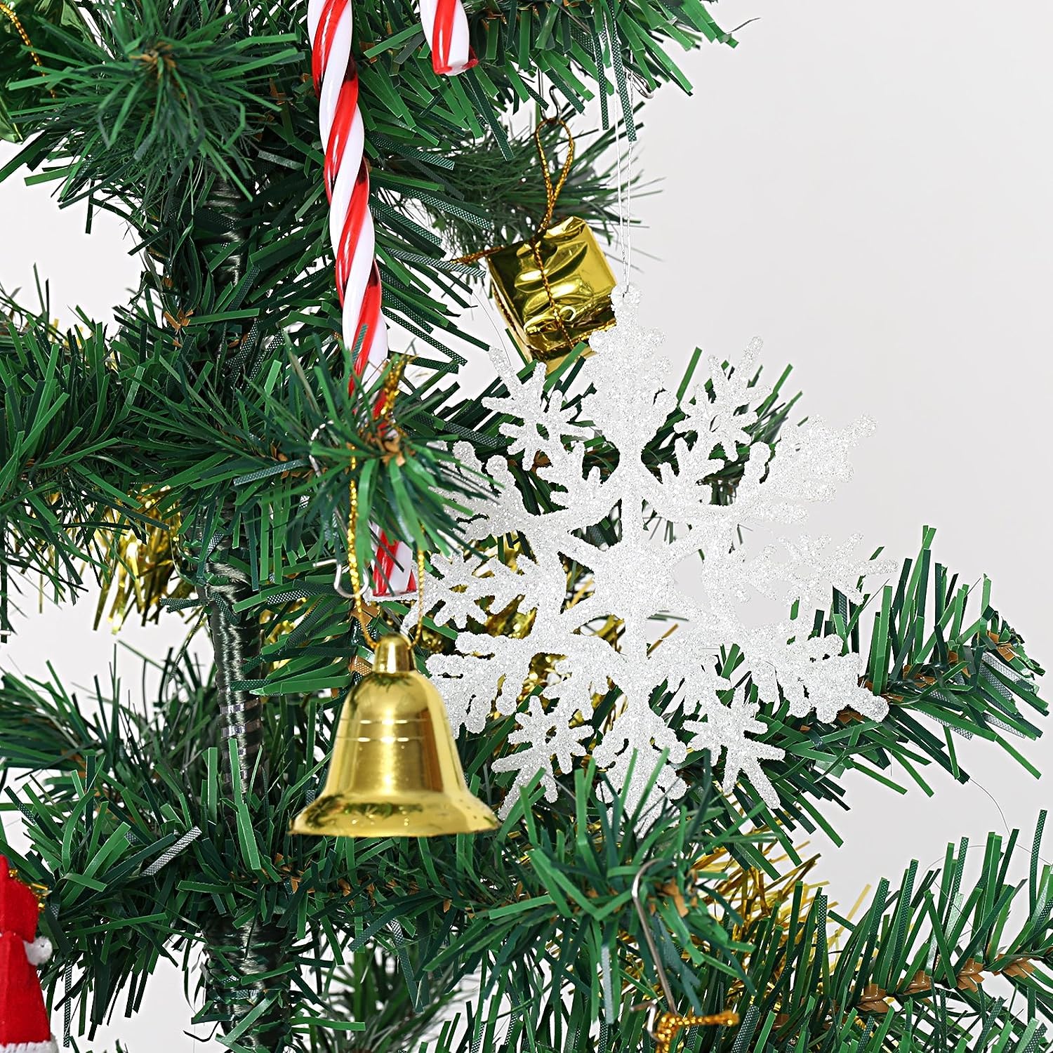 NALER オーナメント 雪の結晶 24個 直径約10.5cm Amazon.co.jp: NALER クリスマス オーナメント 雪の結晶 24個