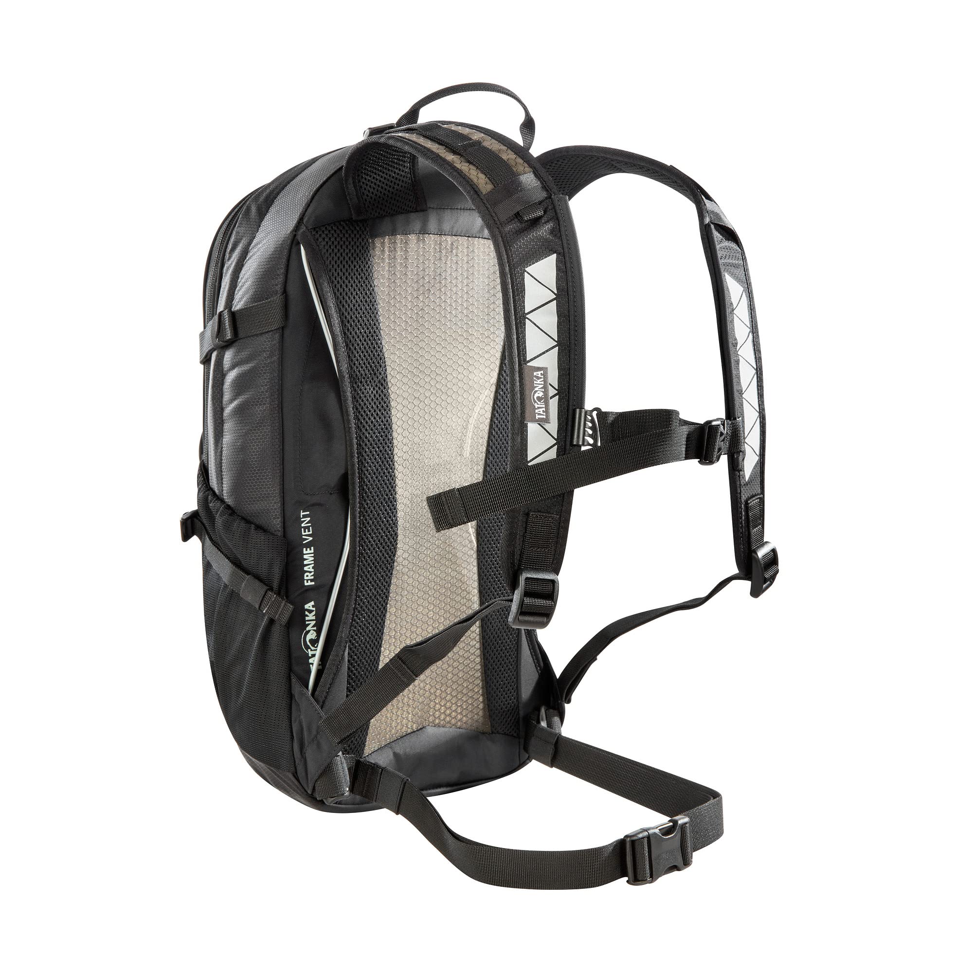 Tatonka Fahrradrucksack Bike Backpack MTB 14l - Kleiner und leichter Rucksack mit Rückenbelüftung, Regenschutz und Helmfach - 14 Liter Volumen