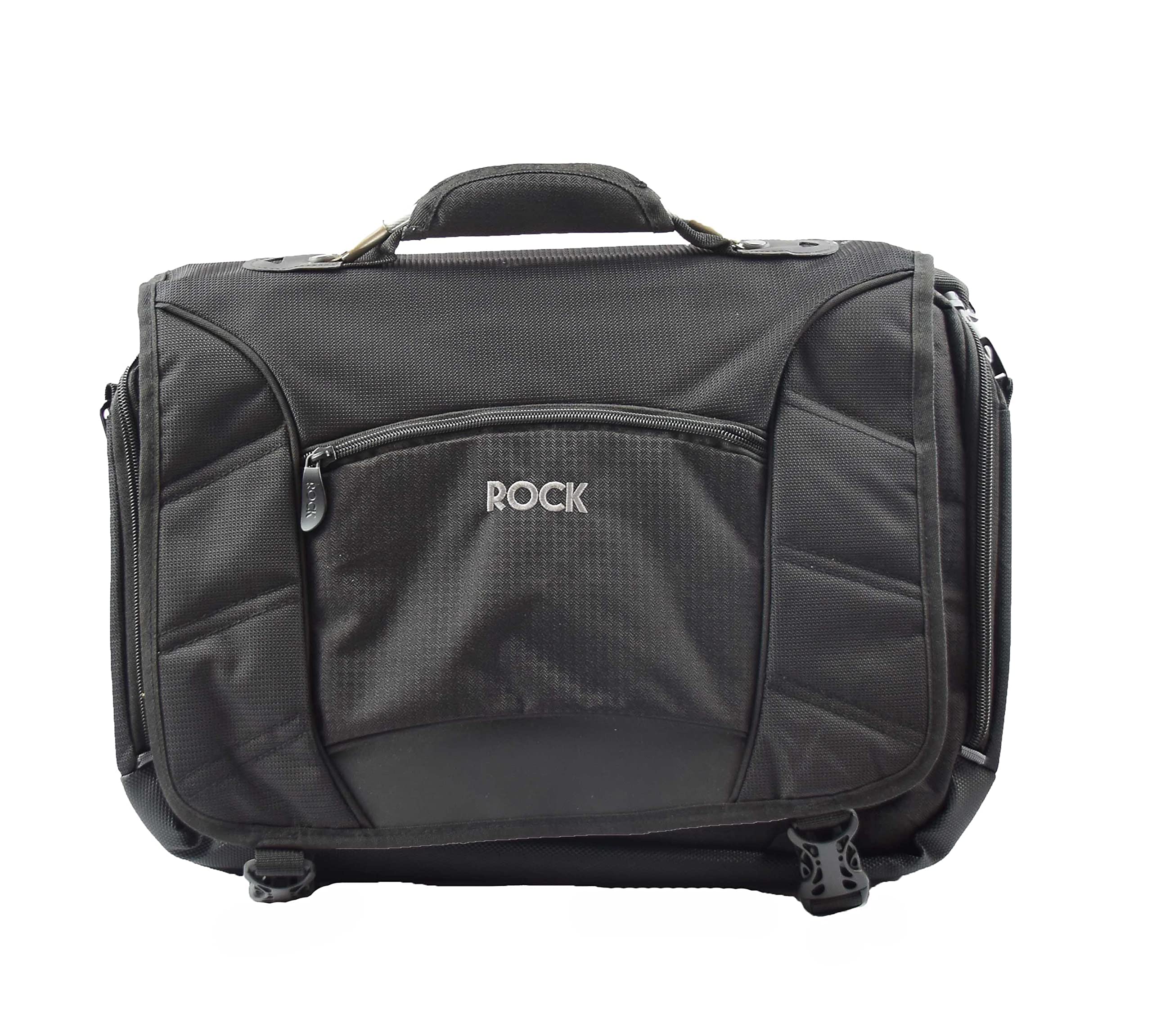 Porte-documents pour homme grand format noir zippé Hol645 - 6