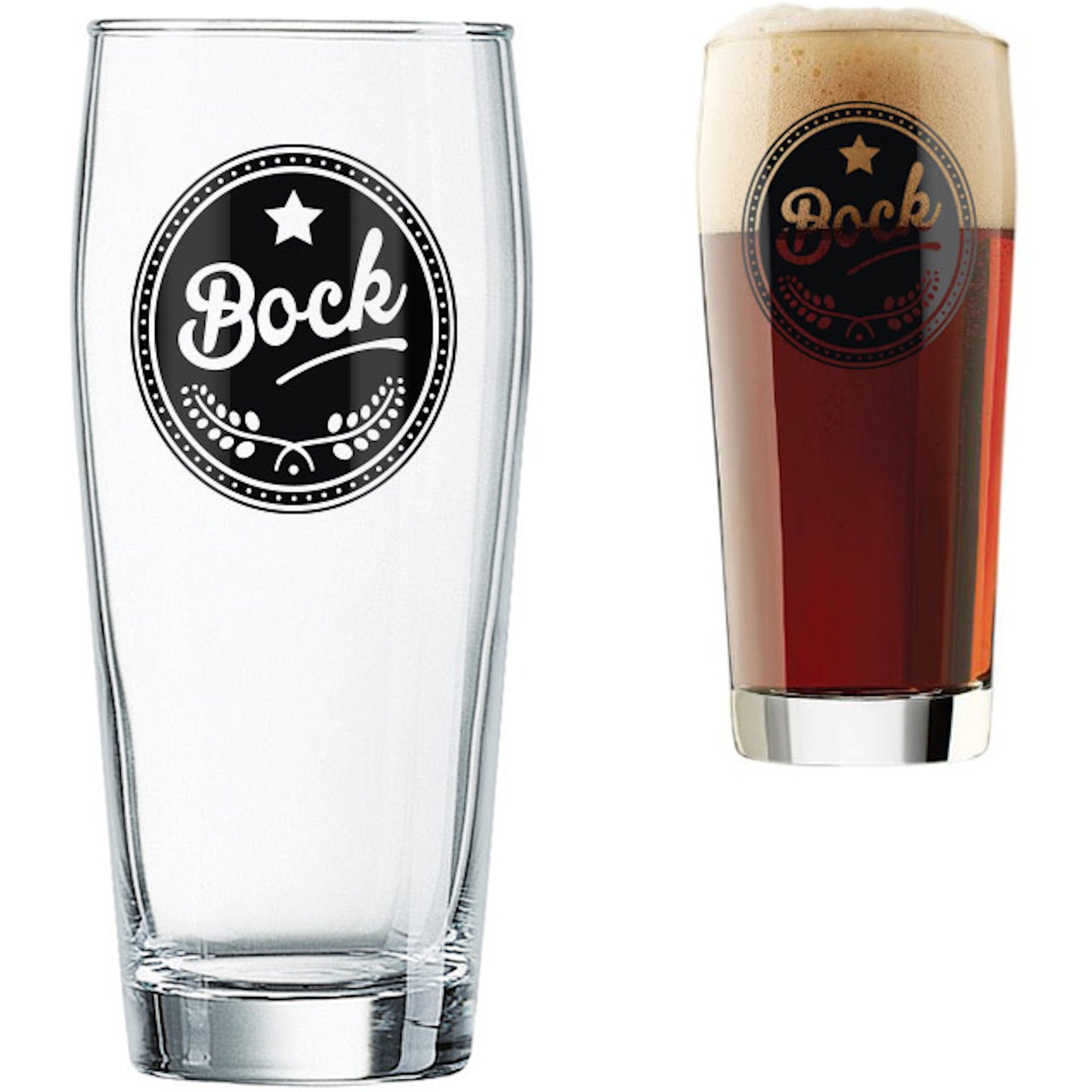 Balvi Set Bicchieri Birra L´Hedoniste Colore Trasparente Set di 6 Bicchieri di Birra Progettare Birra
