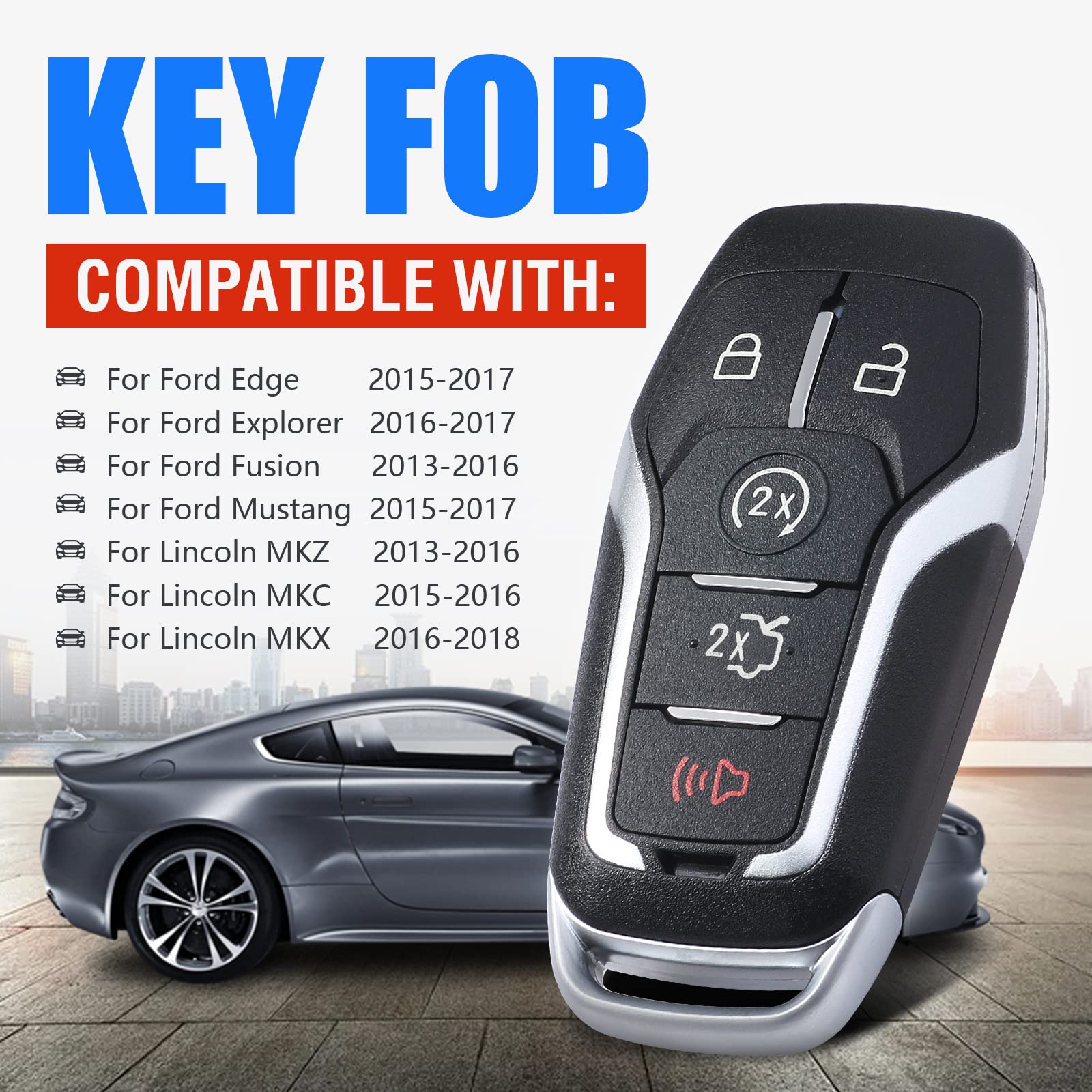 OEM FORD EXPLORER FUSION EDGE Smart Keyless Remote Fob 164-R7989 In NEW - Foto 11