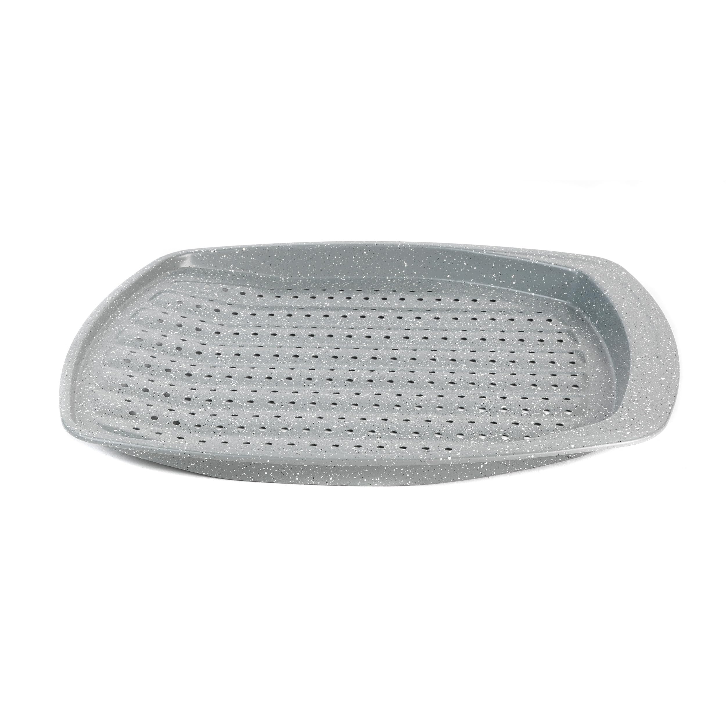 Salter Marblestone Chip Tray, 38cm Perforated Baking Tray