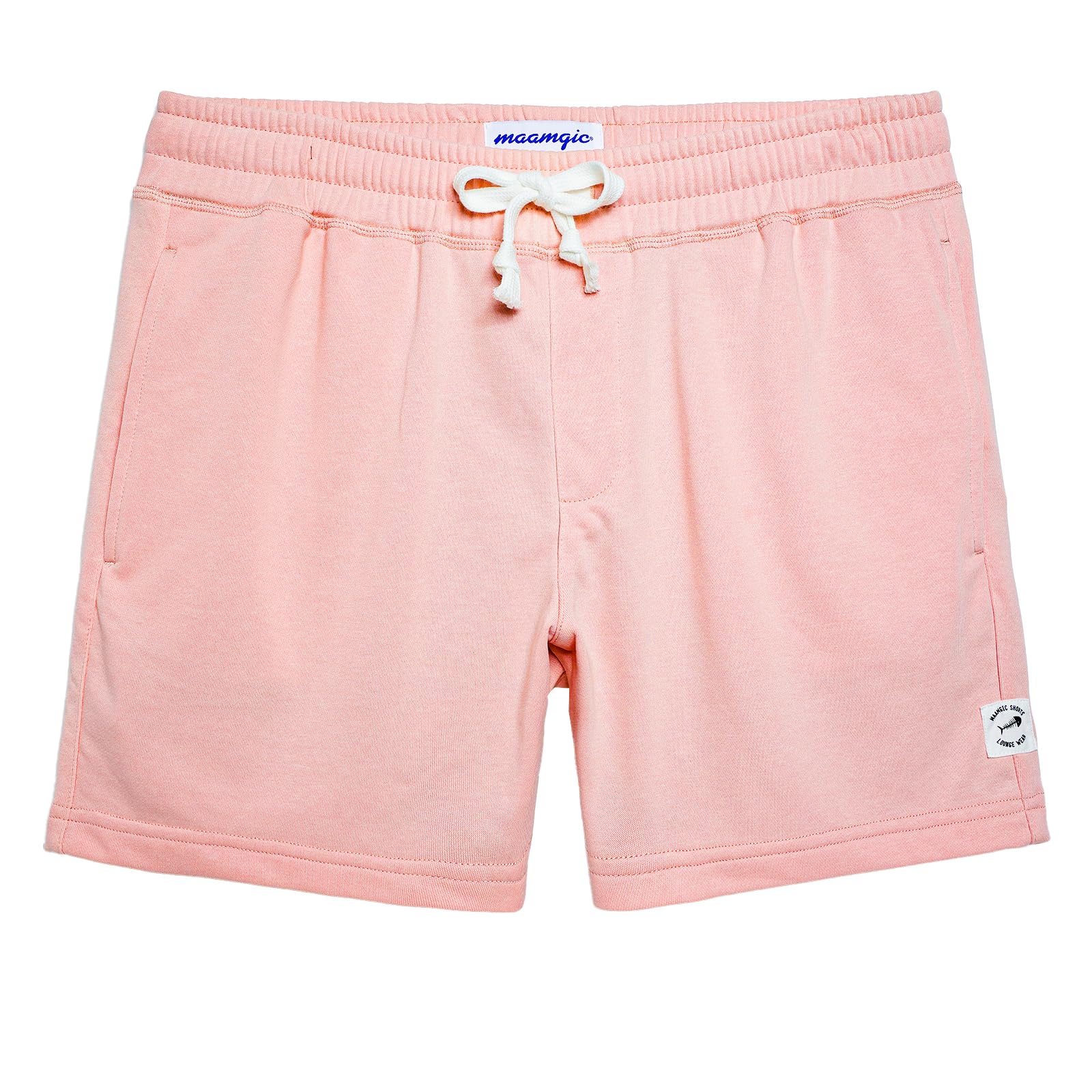 maamgic Mens Athletic Gym Shorts 5.5" Elastic Waist Casual Pajama Pocket Jogger Men Workout Short Pants