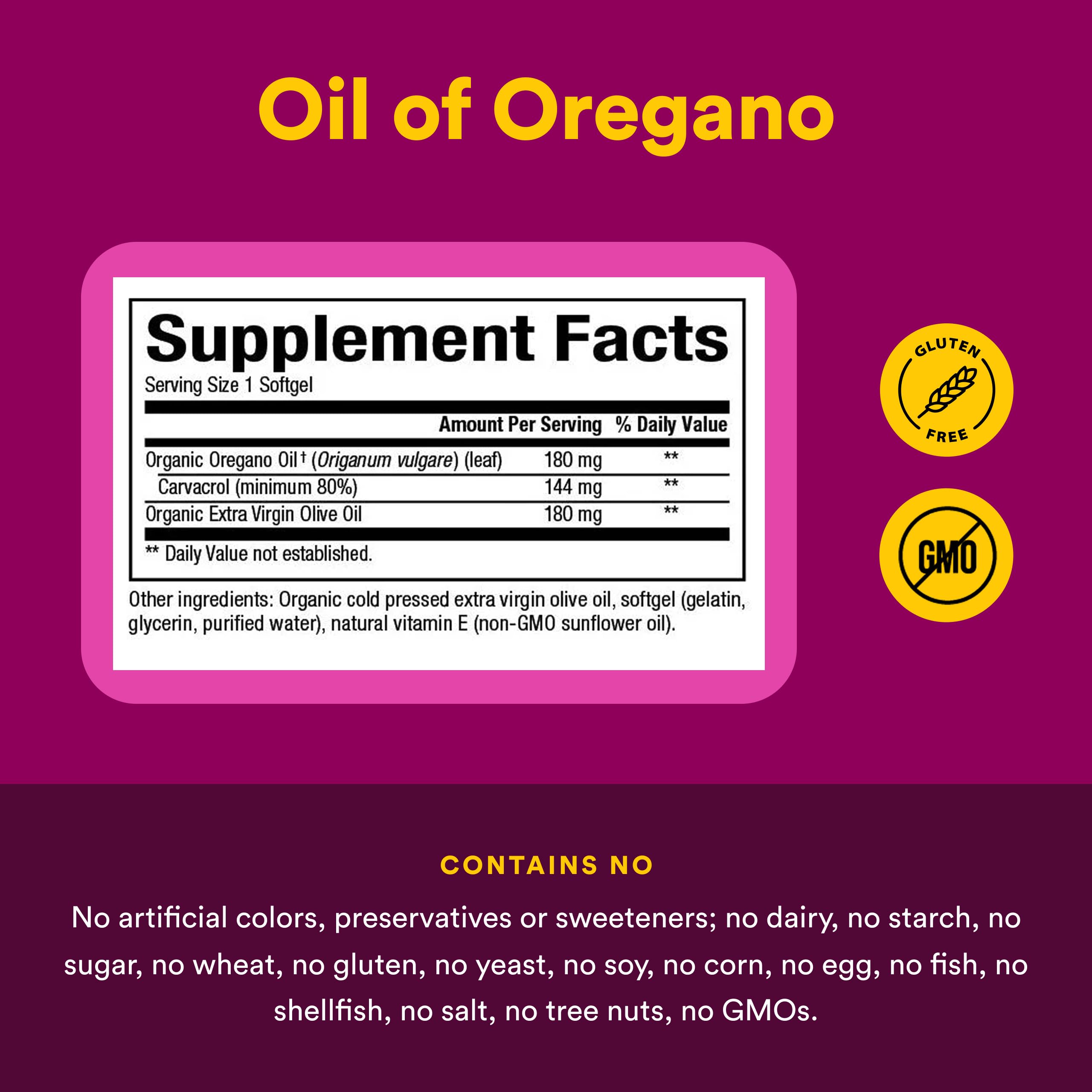 Natural Factors Oil of Oregano, 60 Softgels — Amazon image 4