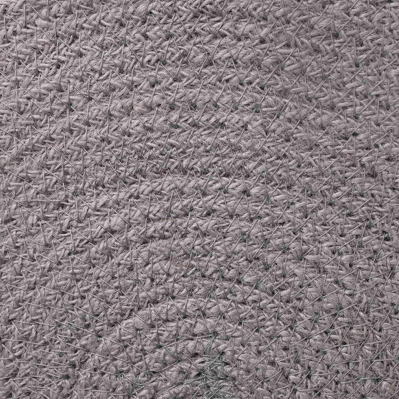 Jute-Untersetzer 12 STK. Grau, 100% Tosse-Jute Platzdeckchen für Tisch