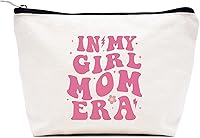 Vista 24 de LIBIHUA Bolsa de maquillaje para mujer, bolsa de cosméticos regalos para ella, bolsa de viaje femenina, Beige natural, 283-a mi increíble tía futura