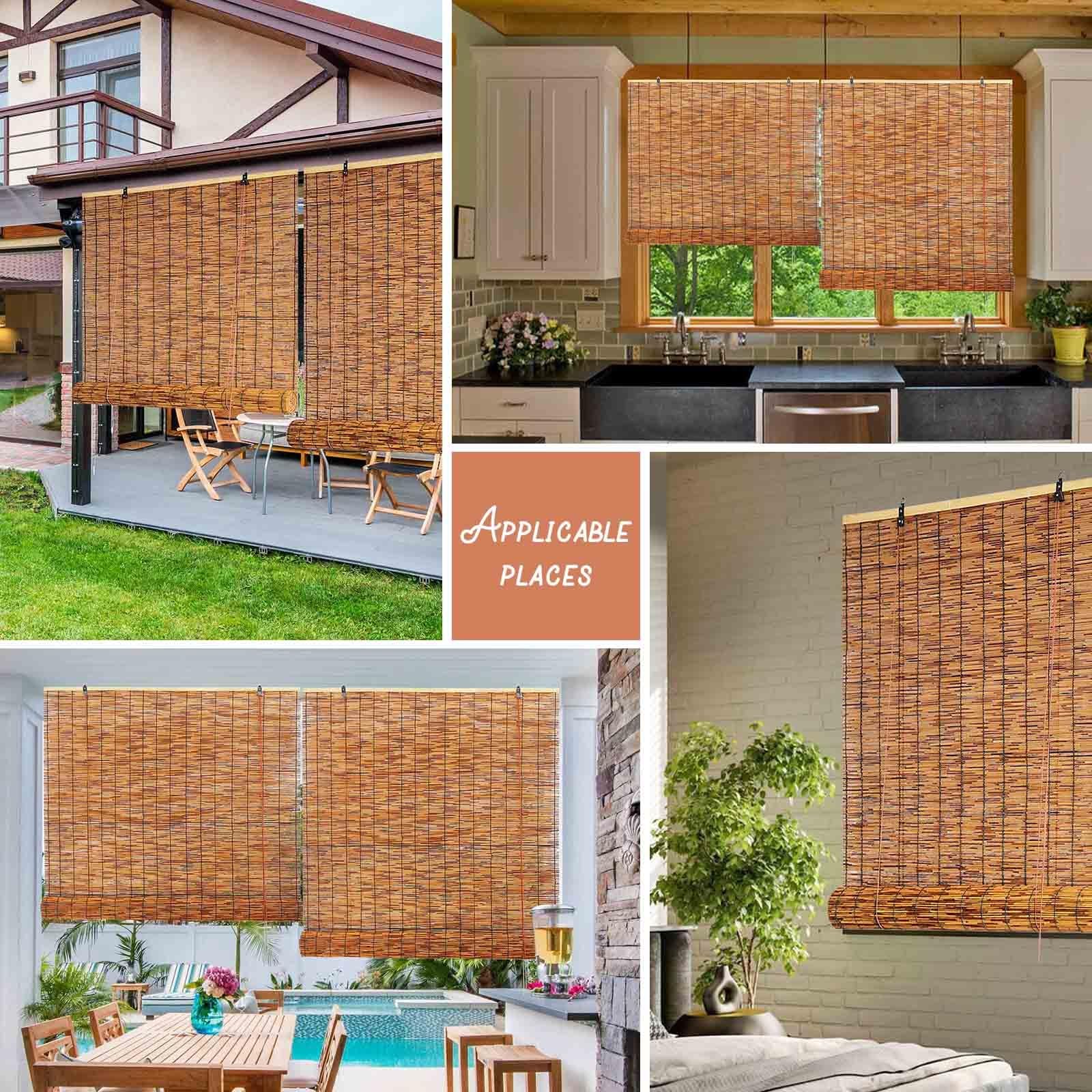 Tenda A Rullo In Bambù Naturale Per Esterni E Interni – Oscuramento 70%, Intreccio Fitto, Confortevole E Traspirante, Misure 80x140 Cm, Perfetta Per Portico E Terrazza