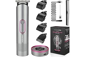 PRITECH Electric Hair Clippers for Women: Precision Trimming with Cordless Convenience