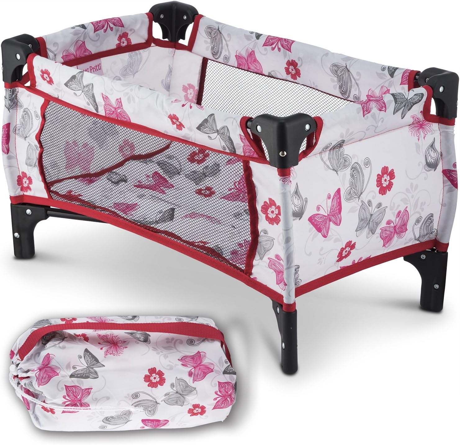 Litti PrittiTake Along Travel Crib Pack And Play Accessory For Dolls