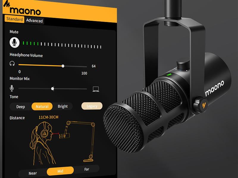 Amazon.com: MAONO PD400X Dynamic Microphone, USB/XLR Podcast PC