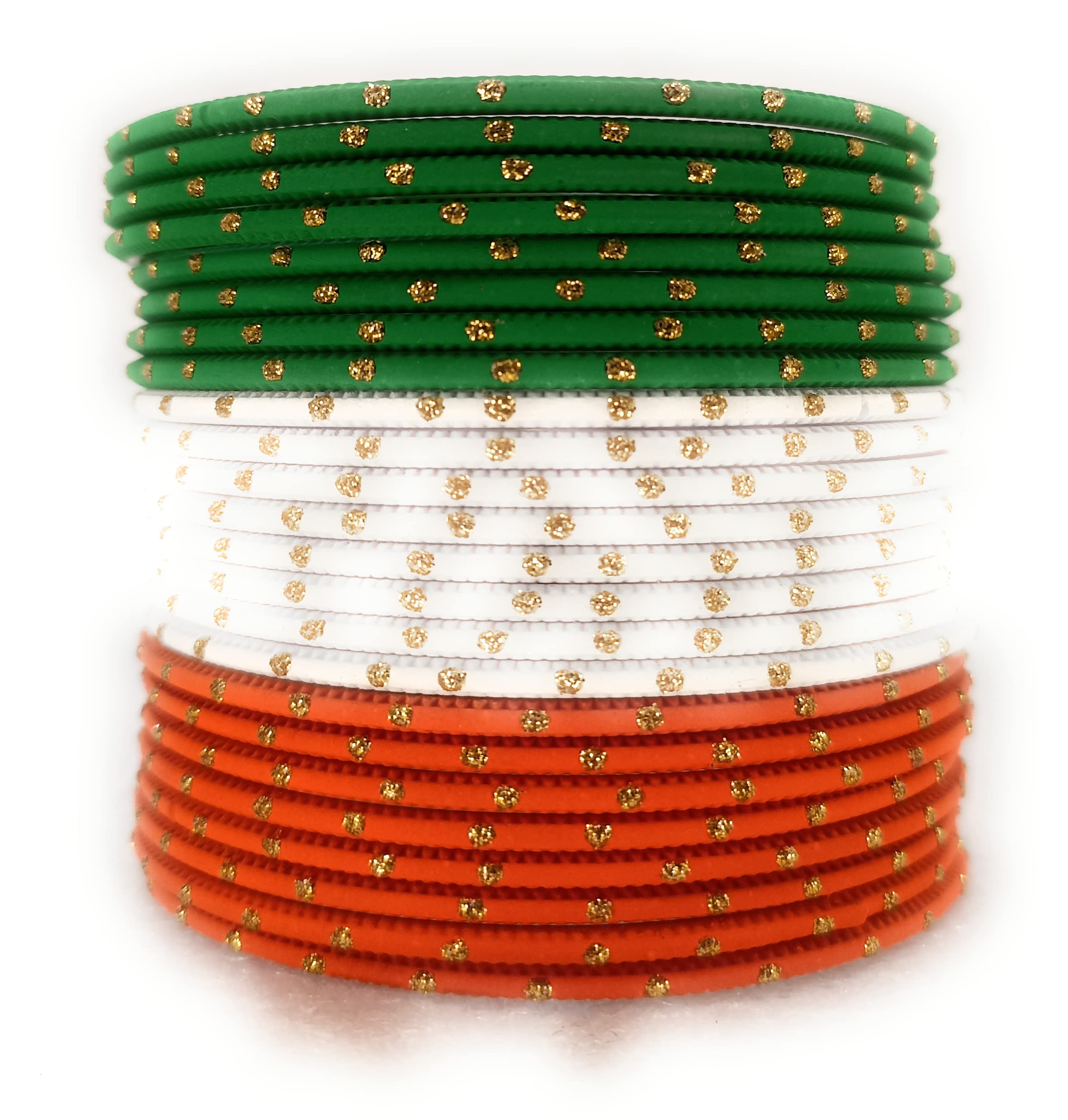 SBS Tri Color Matt Finish Dotted Metal Bangle set of 24 bangles for girls child (14-16 year old (62 mm diameter)) (B0BRQ5QFJ6) Amazon Price History, Amazon Price Tracker