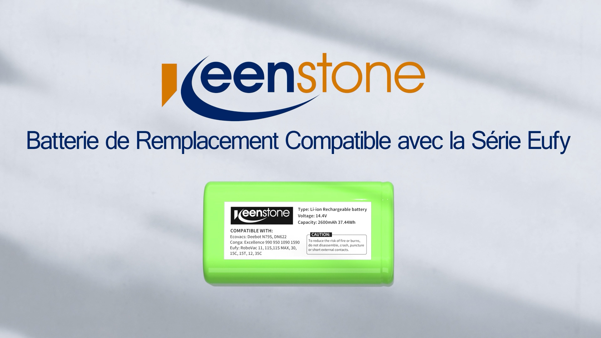 Keenstone 14,4V Batterie pour Bagotte BL509 Symbo LASERBOT 650 Xbot 5a Xbot 5 Pro Vileda VR302 Zoef Robot Sjaan Proscenic 790T Summer P1S Conga 1290 1390 1490 1590, 2600mAh Li-ION Keenstone 14,4V Batterie pour Bagotte BL509 Symbo LASERBOT 650 Xbot 5a Xbot 5 Pro Vileda VR302 Zoef Robot Sjaan Proscenic 790T Summer P1S Conga 1290 1390 1490 1590, 2600mAh Li-ION
