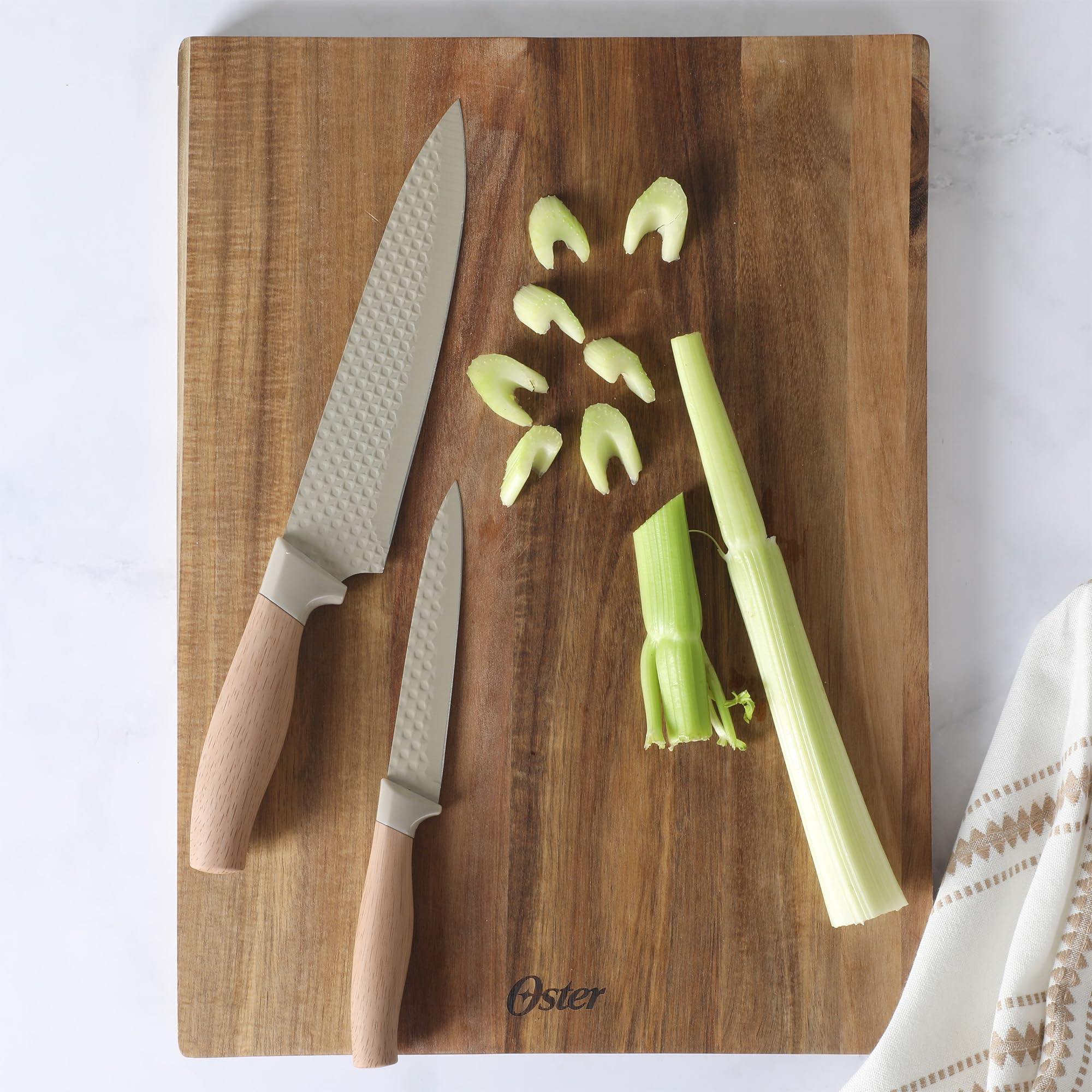 Amazon.com: Oster Gunderson 6-Piece Kitchen Knife Block Set