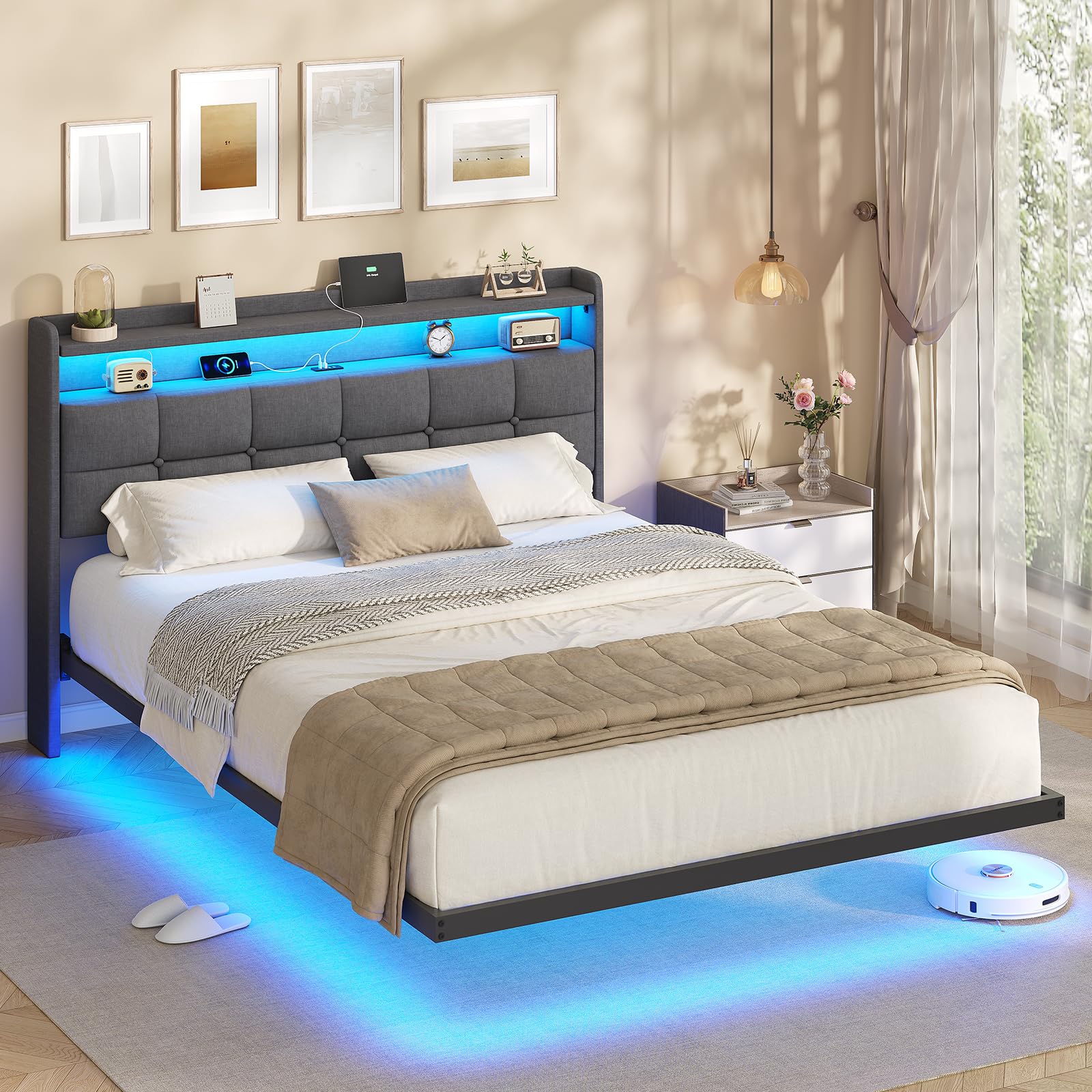 Adamello Kinderbed, Opbergbed Voor Slaapkamers, Eenpersoonsbedframe Met 3 Laden 194x97h60 Cm Wit