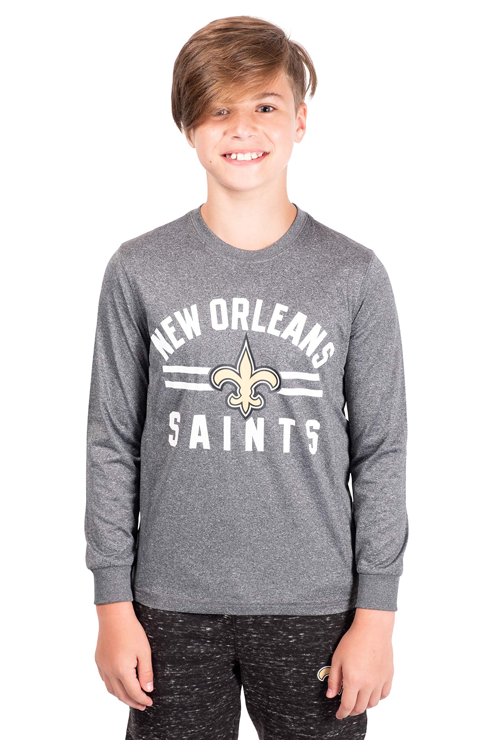 Ultra Game Boys T | Officially Licensed NFL Apparel | Lightweight Active T-Shirt With Quarter Zip | For Casual Wear & Sports - View #5