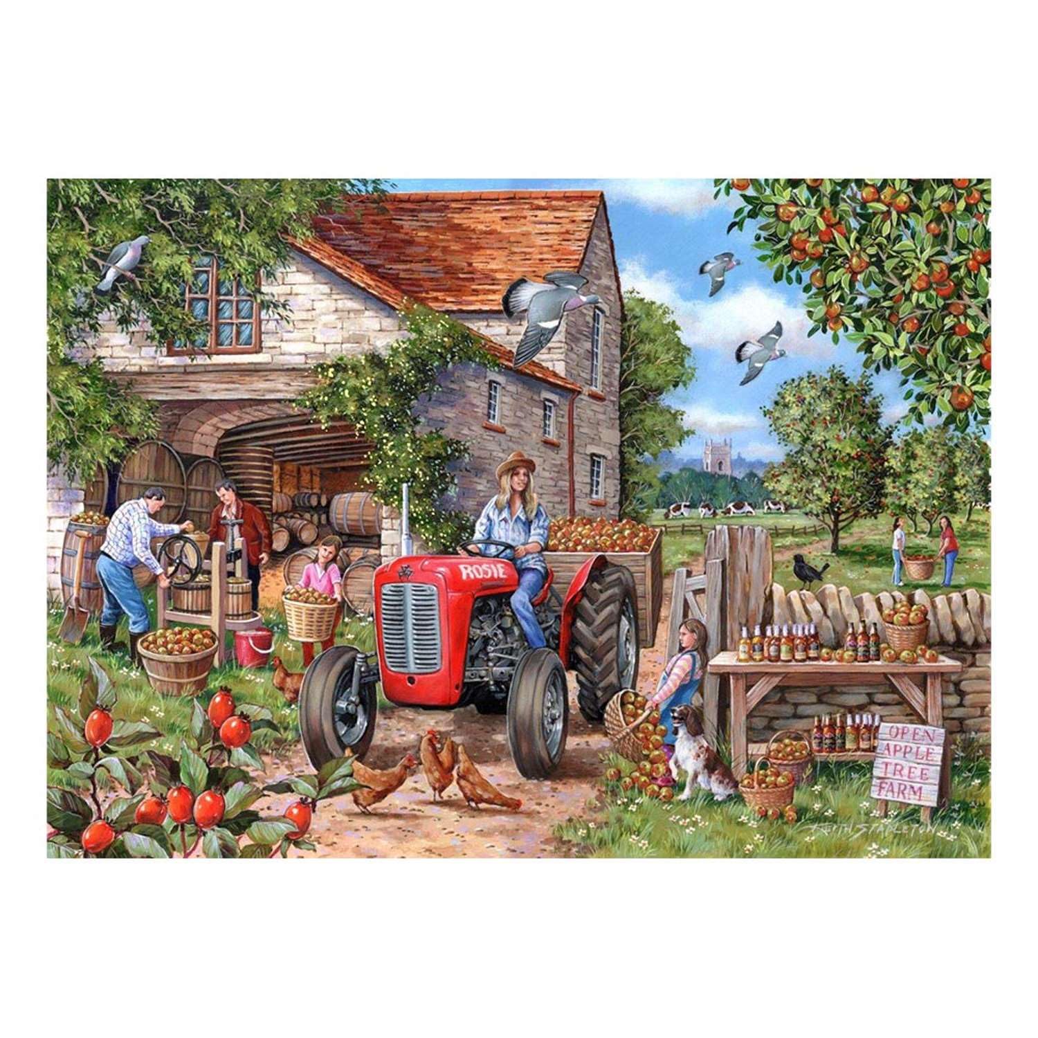 The House of Puzzles, Cider & Rosie Jigsaw, Big 500 Piece Jigsaws for Adults Extra Large Pieces, Artist Illustrated - Image 2