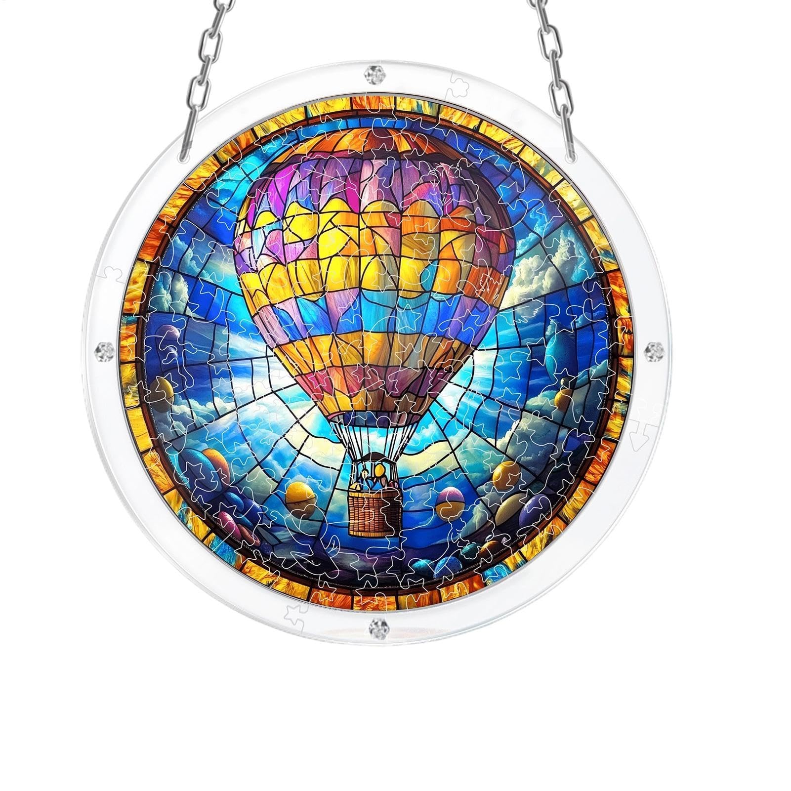 Globo aerostático para colgar en la ventana de vidrieras decoración creativa de hogar