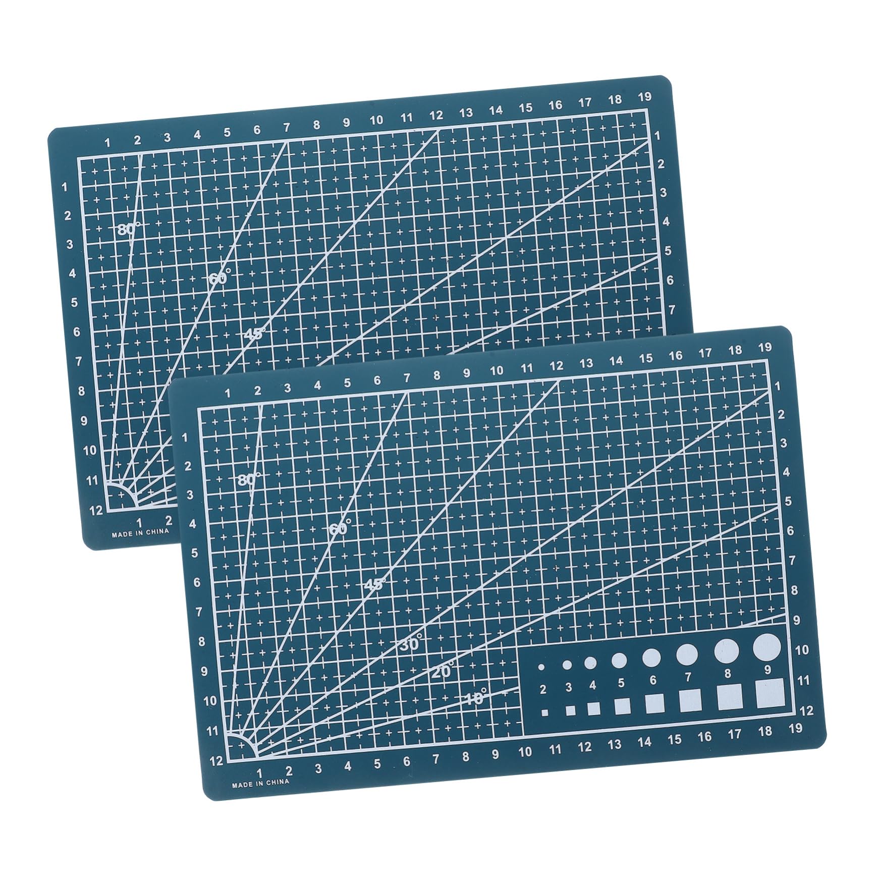SEWACC Sewing Board Cutting Mat 2pcs A5 Gridded Rotary Cutting Mats for Quilting