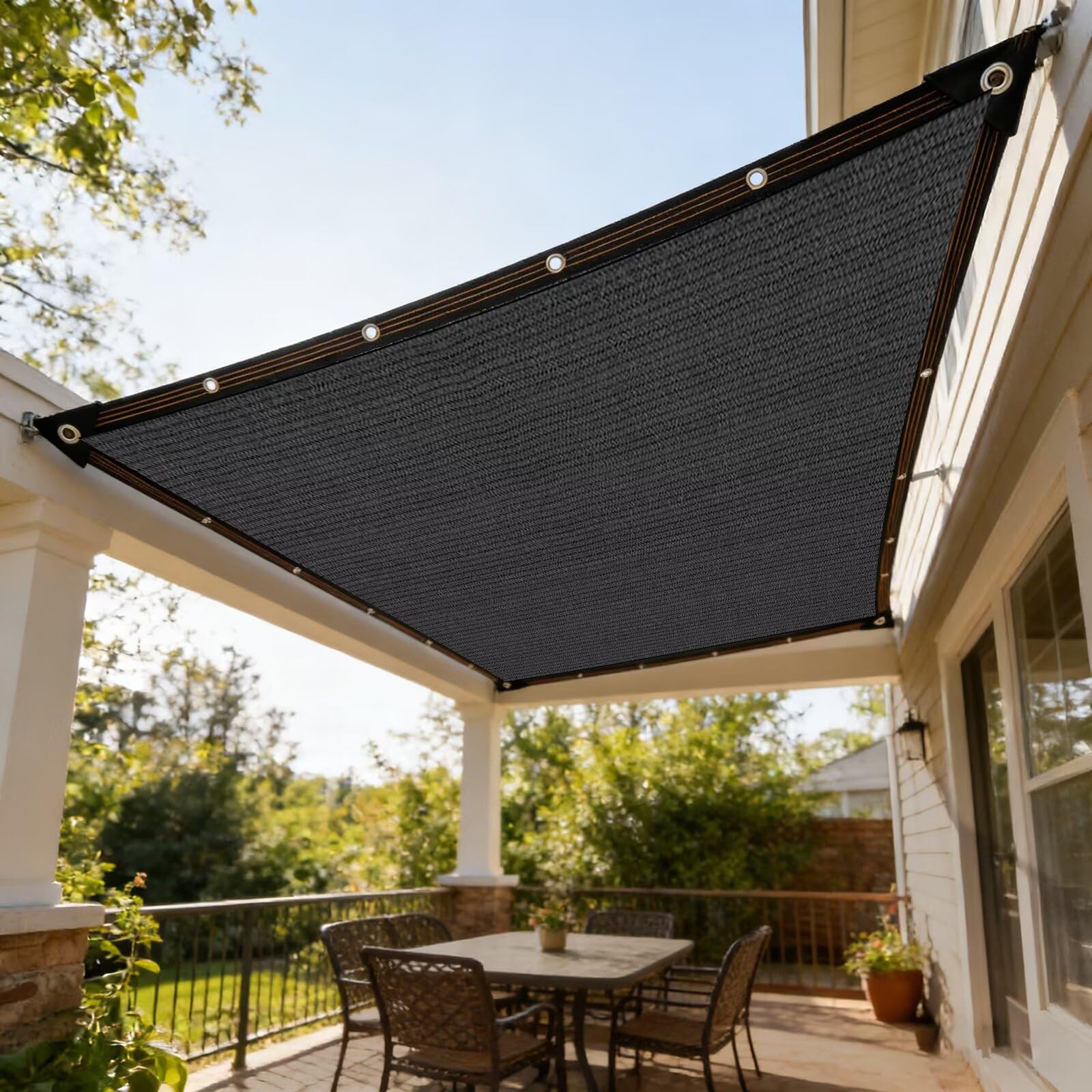 Toile d'ombrage 90% de résistant aux intempéries, Respirant. Protection Solaire pour Plantes, Serre, terrasse, Tente de Jardin, Niche pour Animaux domestiques1.5x11.5 m