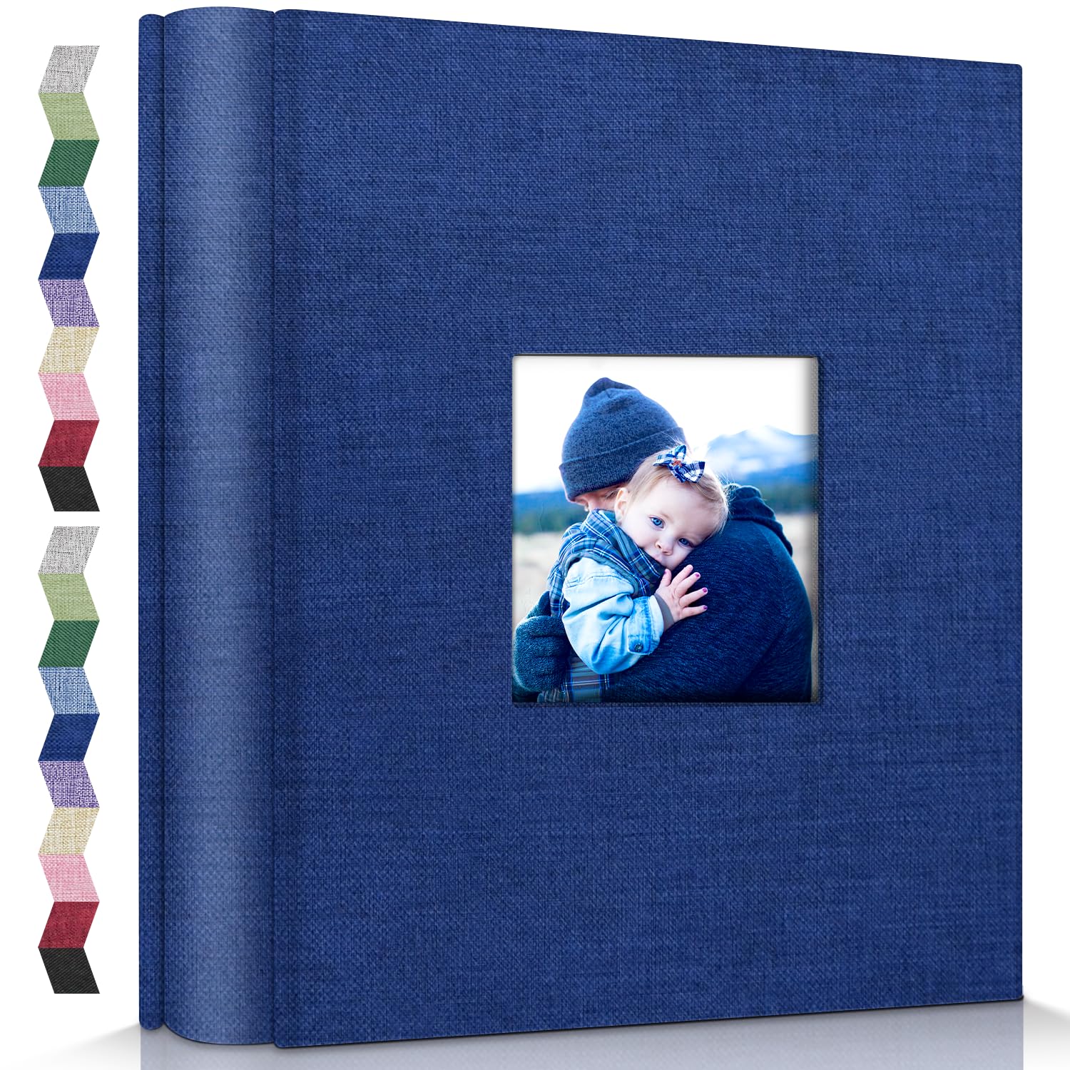 Linen Photo Album 600 Pockets for 4x6 Photos Fabric Cover Photo Books Slip-in Picture Albums Wedding Family Anniversary Baby